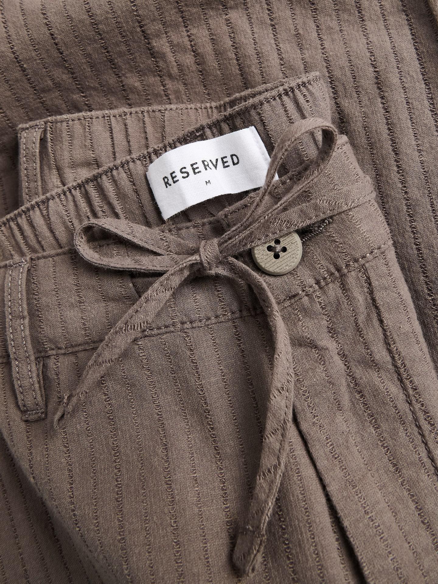 Brown Relaxed Straight Trousers, Brown, large image number 5