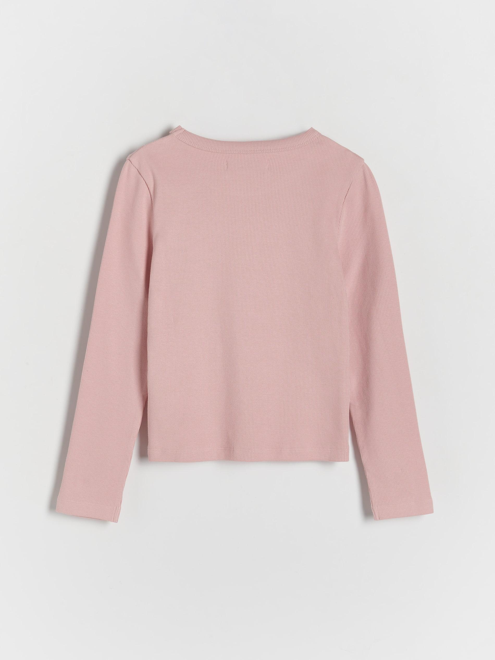 Reserved - Pink Shirt With Open Shoulders, Kids Girls