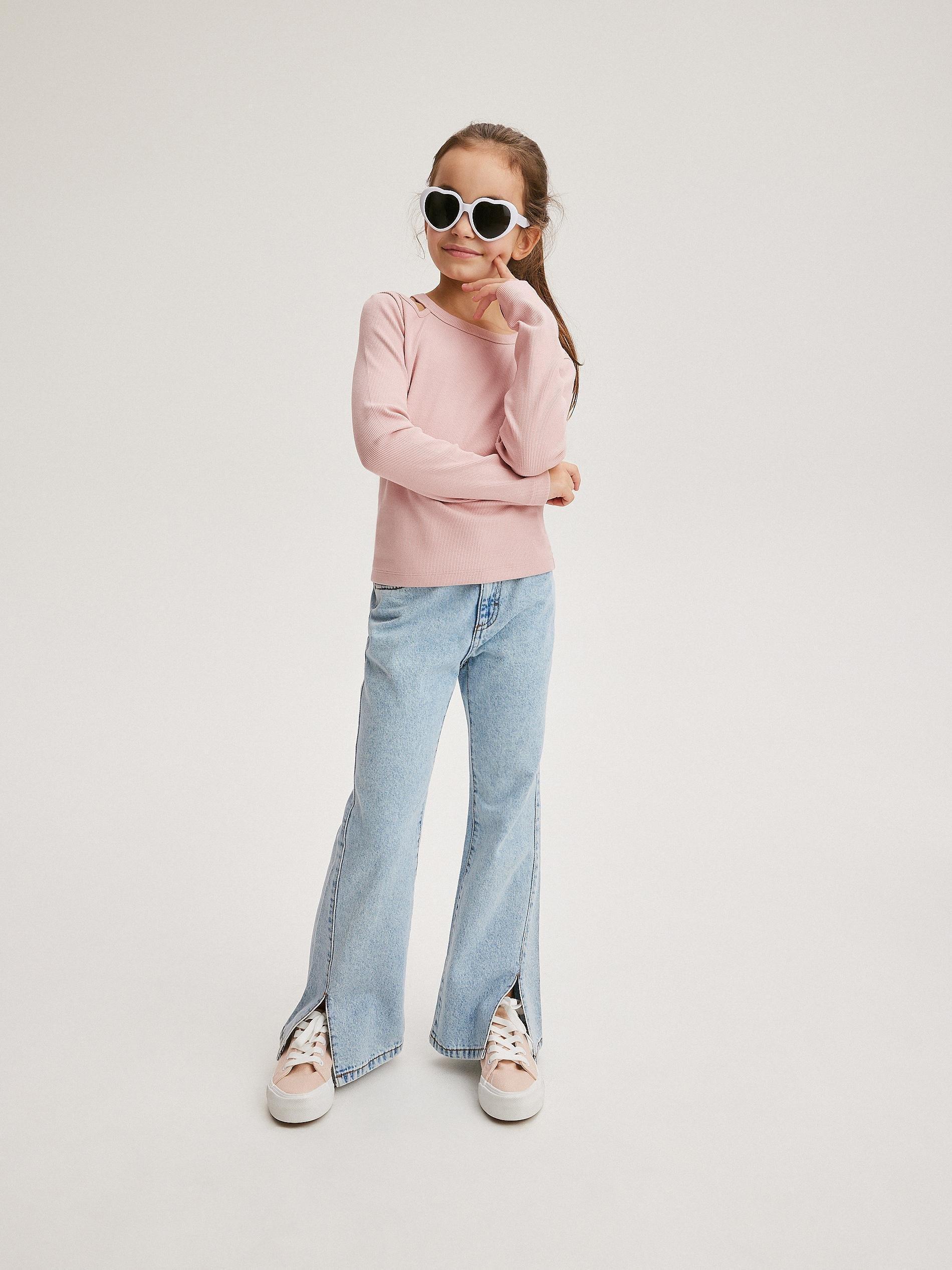 Pink Shirt With Open Shoulders, Kids Girls, , large image number 5
