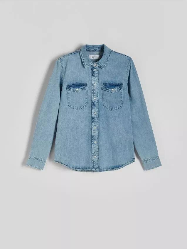 Blue Denim Shirt, , large image number 0