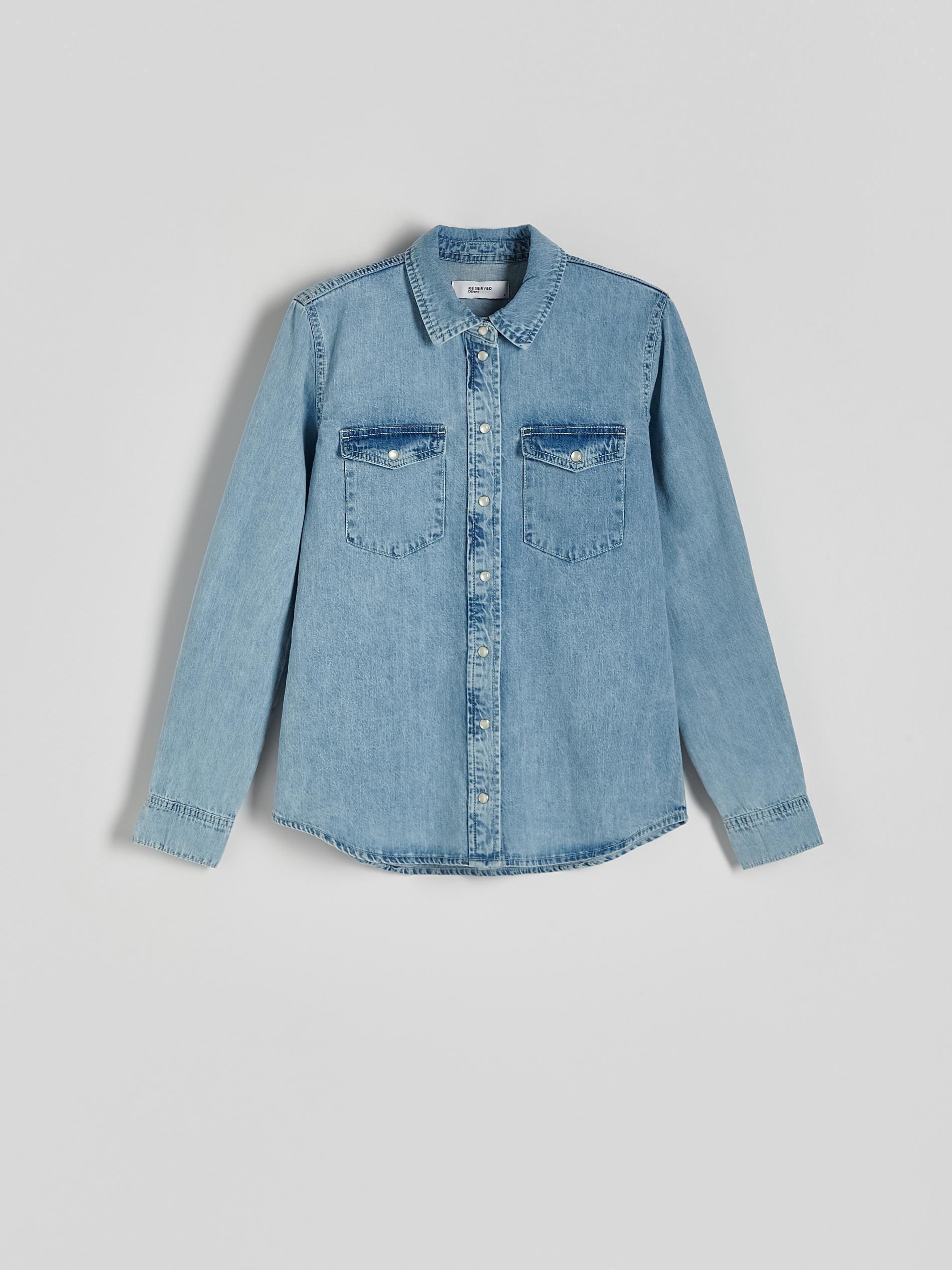 Blue Denim Shirt, , large image number 1