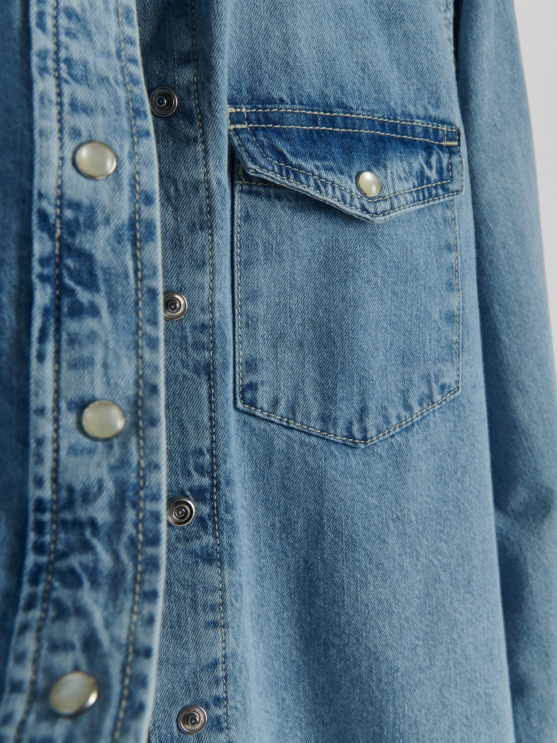 Blue Denim Shirt, , large image number 2