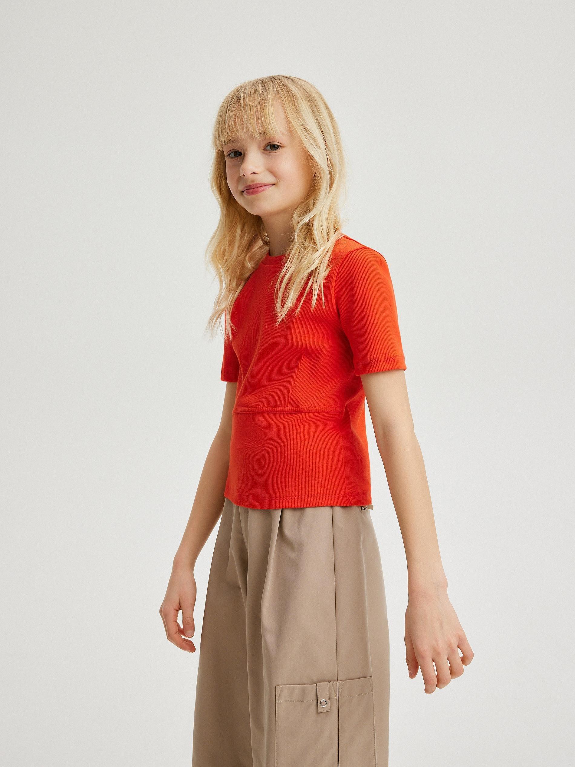 Red Cotton T-Shirt, , large image number 3