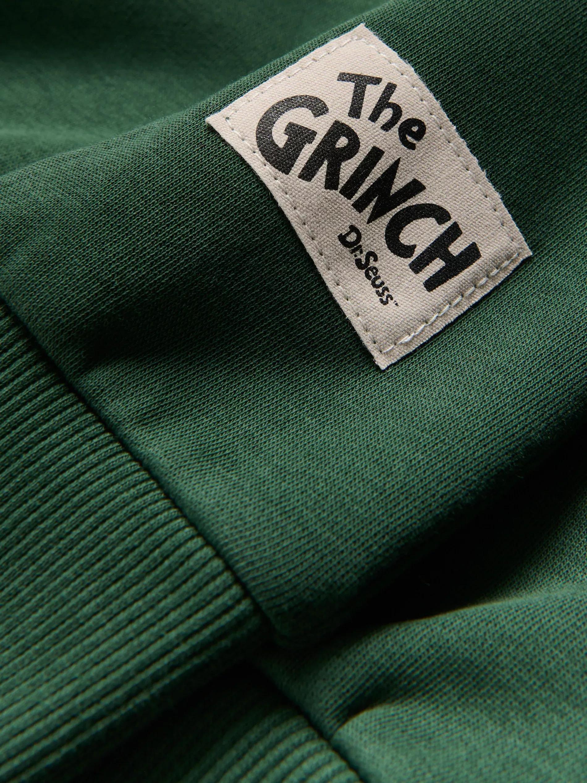 Green Christmas Sweatshirt Grinch, Khaki, medium