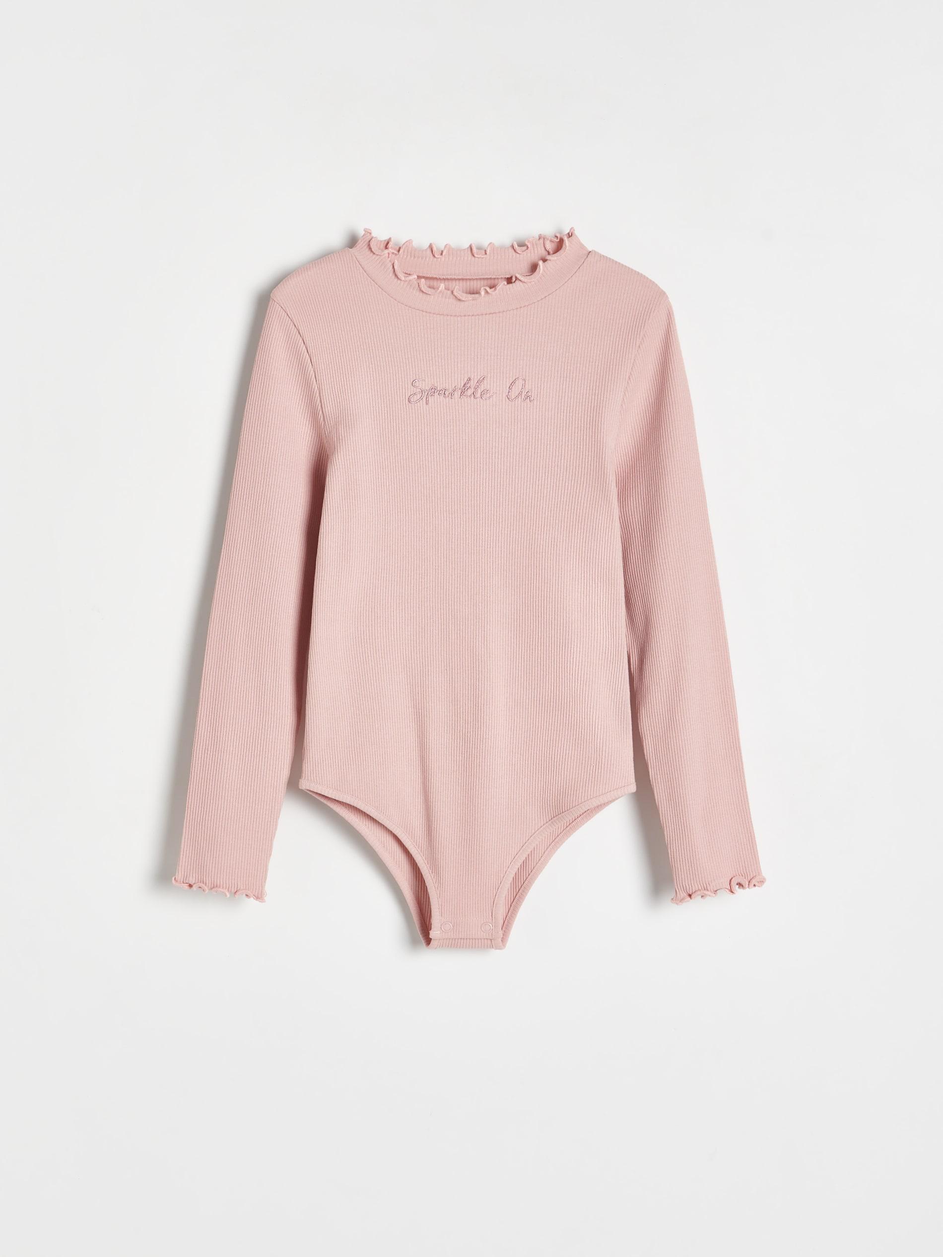 Reserved - Pink Embroidery Cotton Bodysuit, Kids Girls
