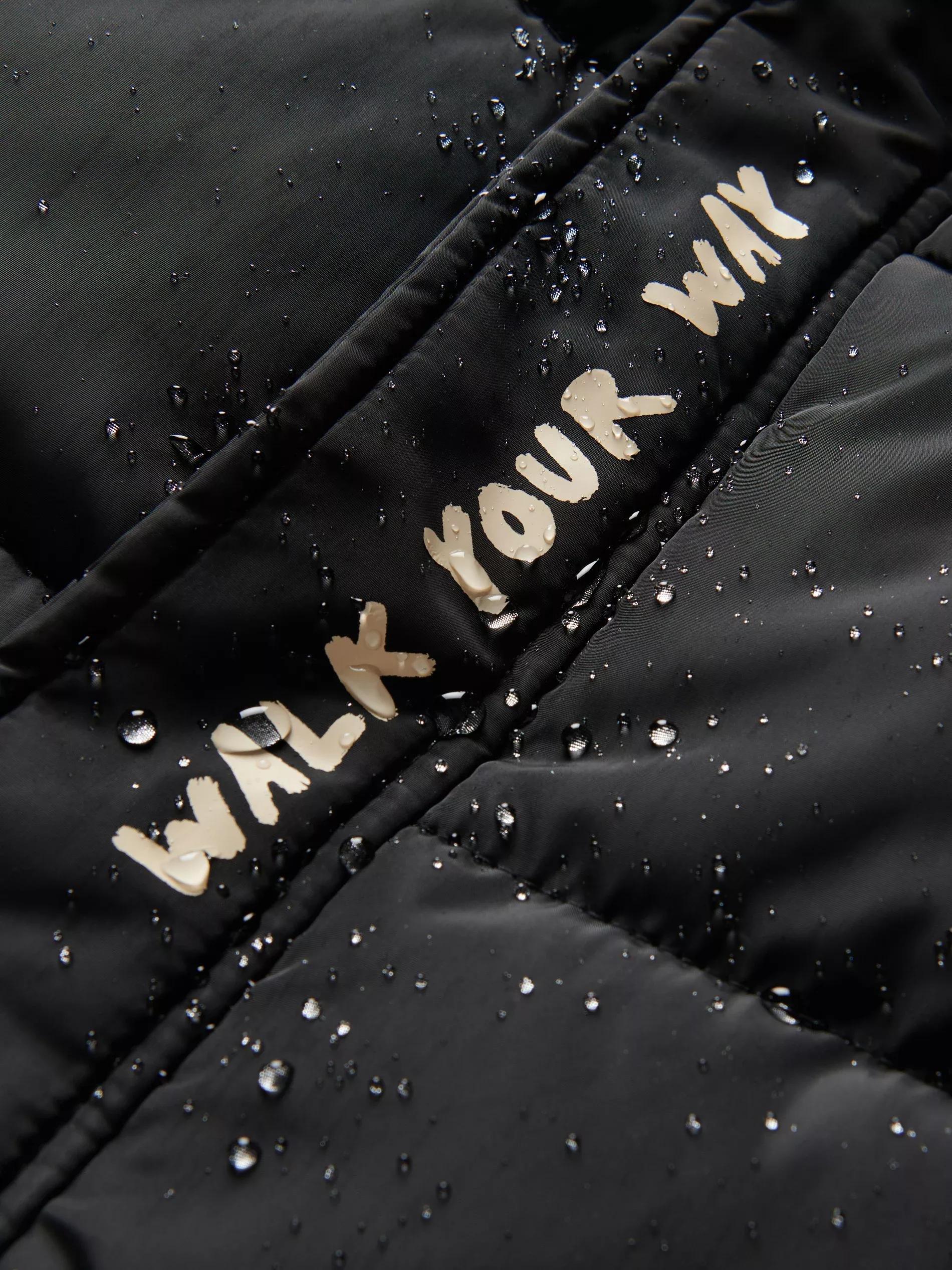 Black Raincoat With Hood, , large image number 2