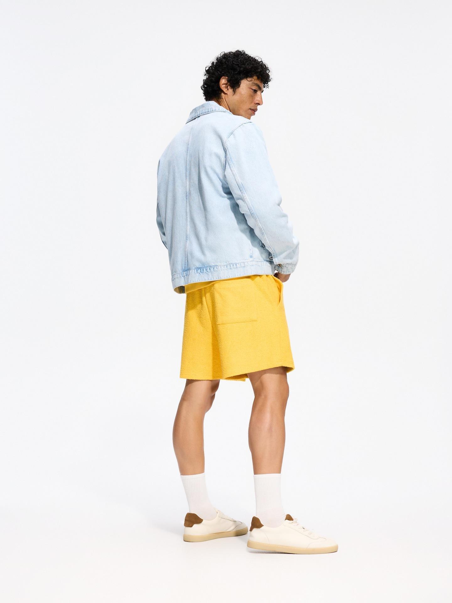 Blue Denim Jacket With Patches, Blue, medium