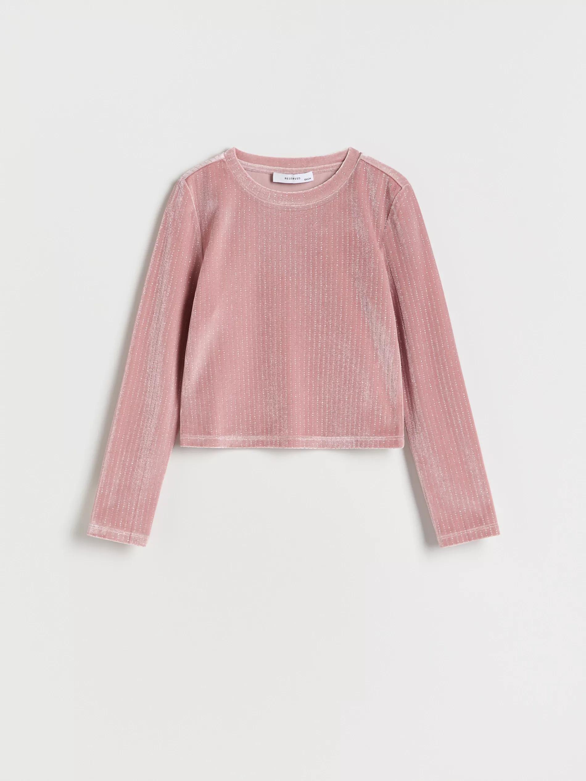Pink Blouse With Metallic Thread, , large image number 2