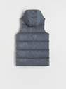 Reserved - Grey Quilted Hooded Vest, Kids Girls