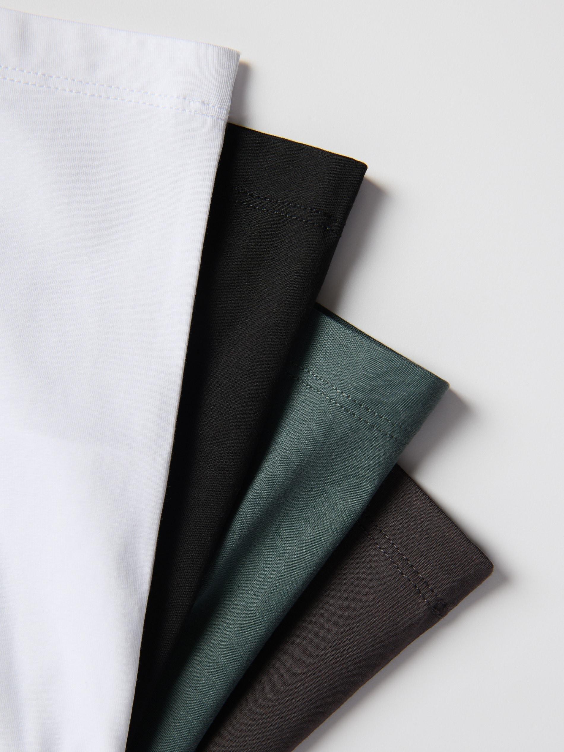 Steel Green Regular Fit Mercerised Cotton Rich T-Shirt, Green, large image number 5