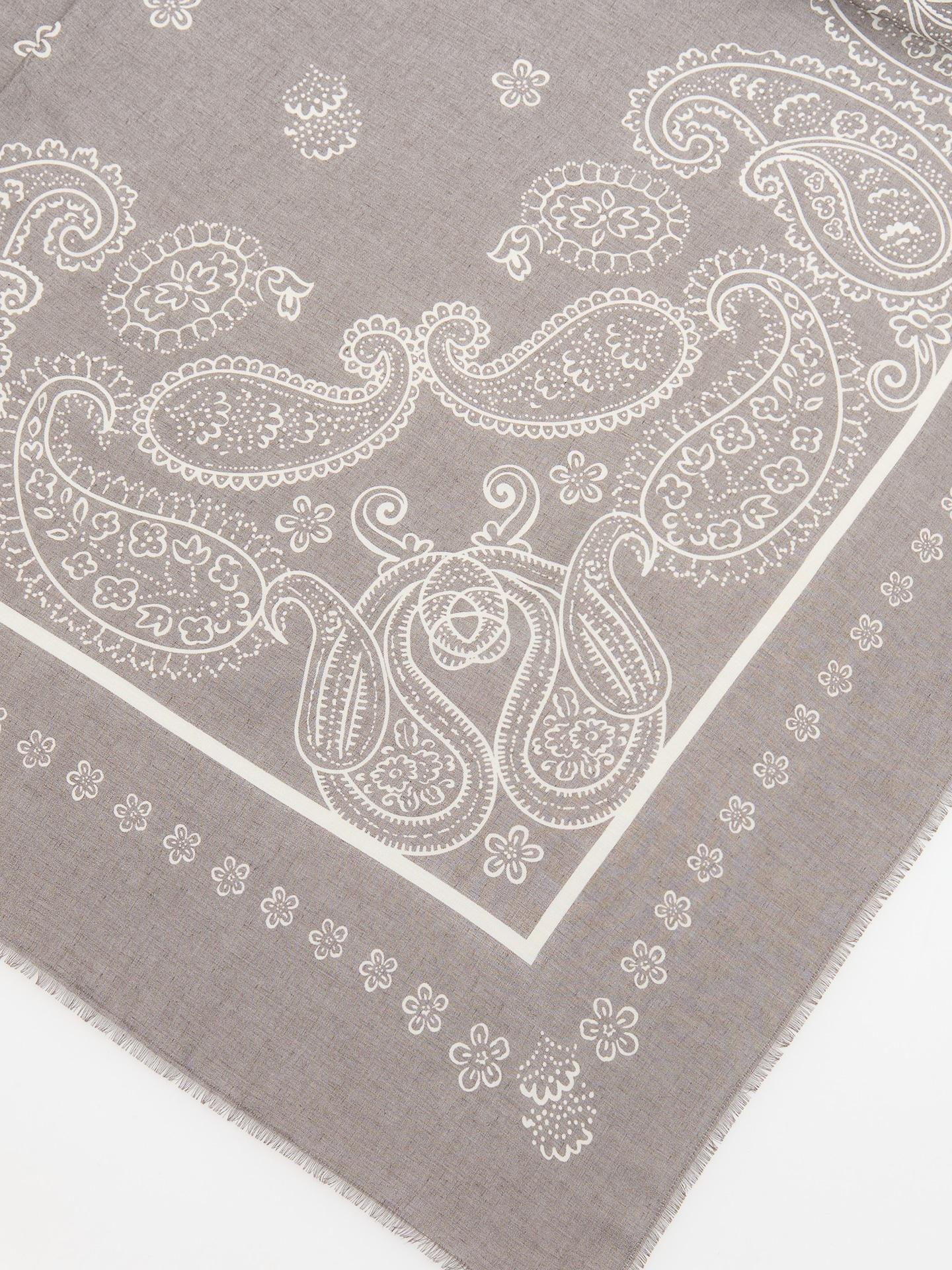 Grey Scarf, Grey, medium