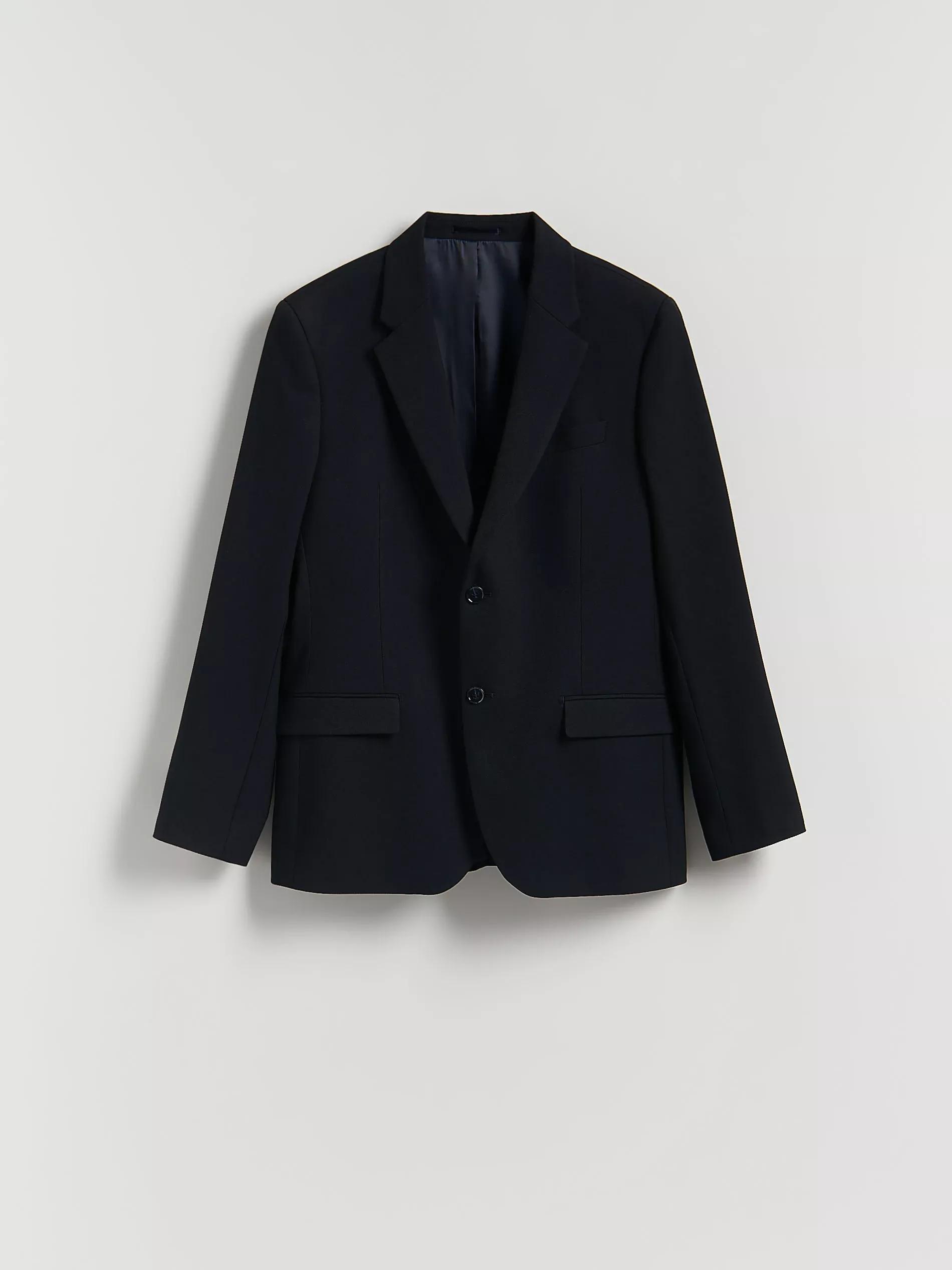 NAVY Slim fit blazer with viscose blend, Navy, large image number 4