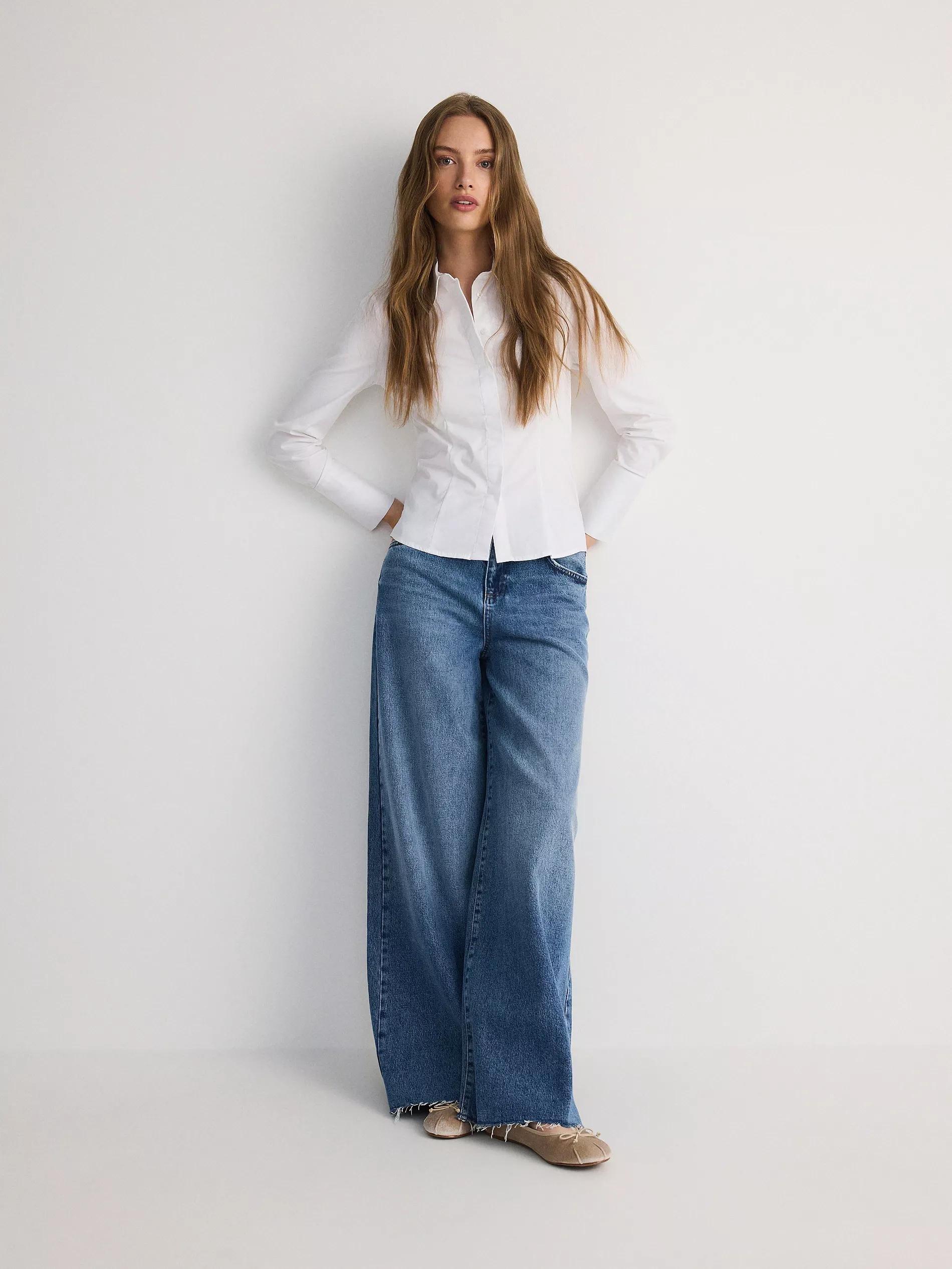 White Cotton Rich Shirt, , large image number 2