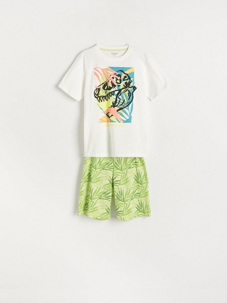 Reserved - Green Dinosaur Printed Pyjama - Co-Ord Set