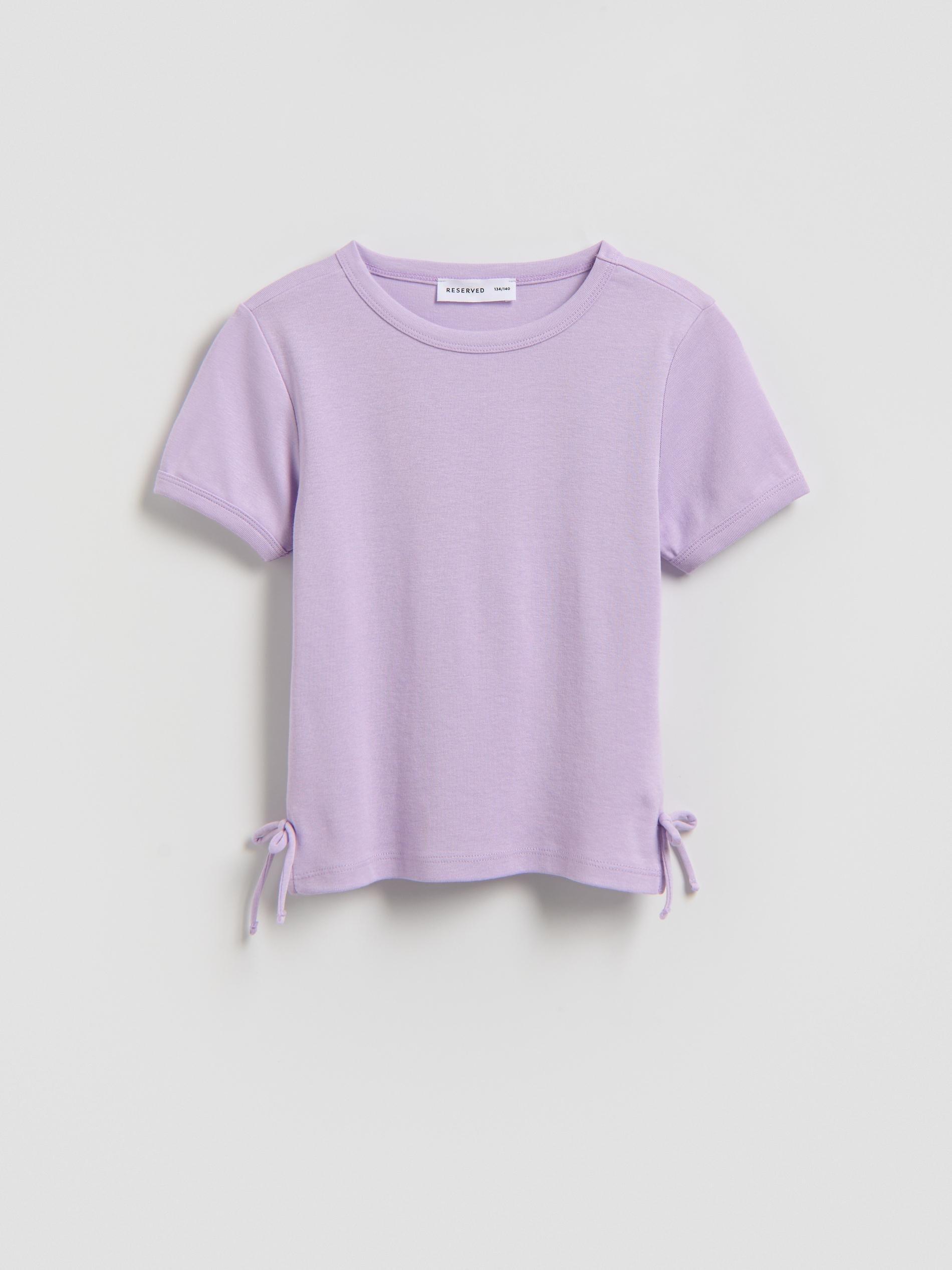 Purple Plain Modal T-Shirt, Purple, large image number 0