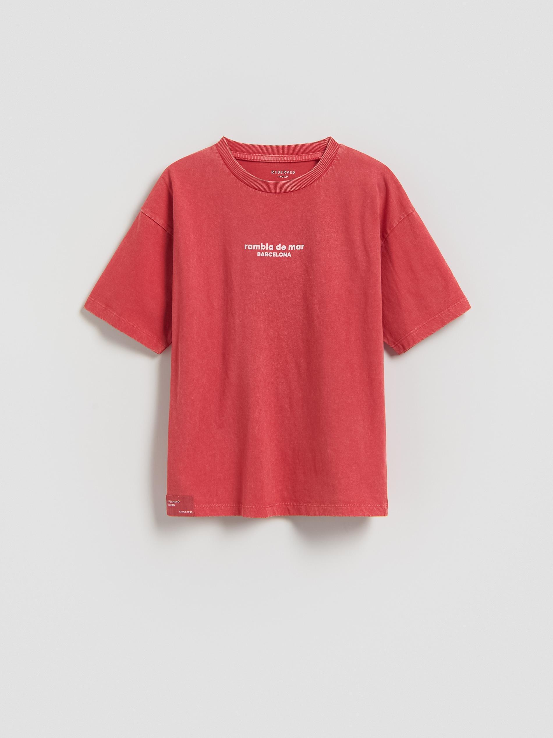 Red Cotton T-Shirt, Red, large image number 0