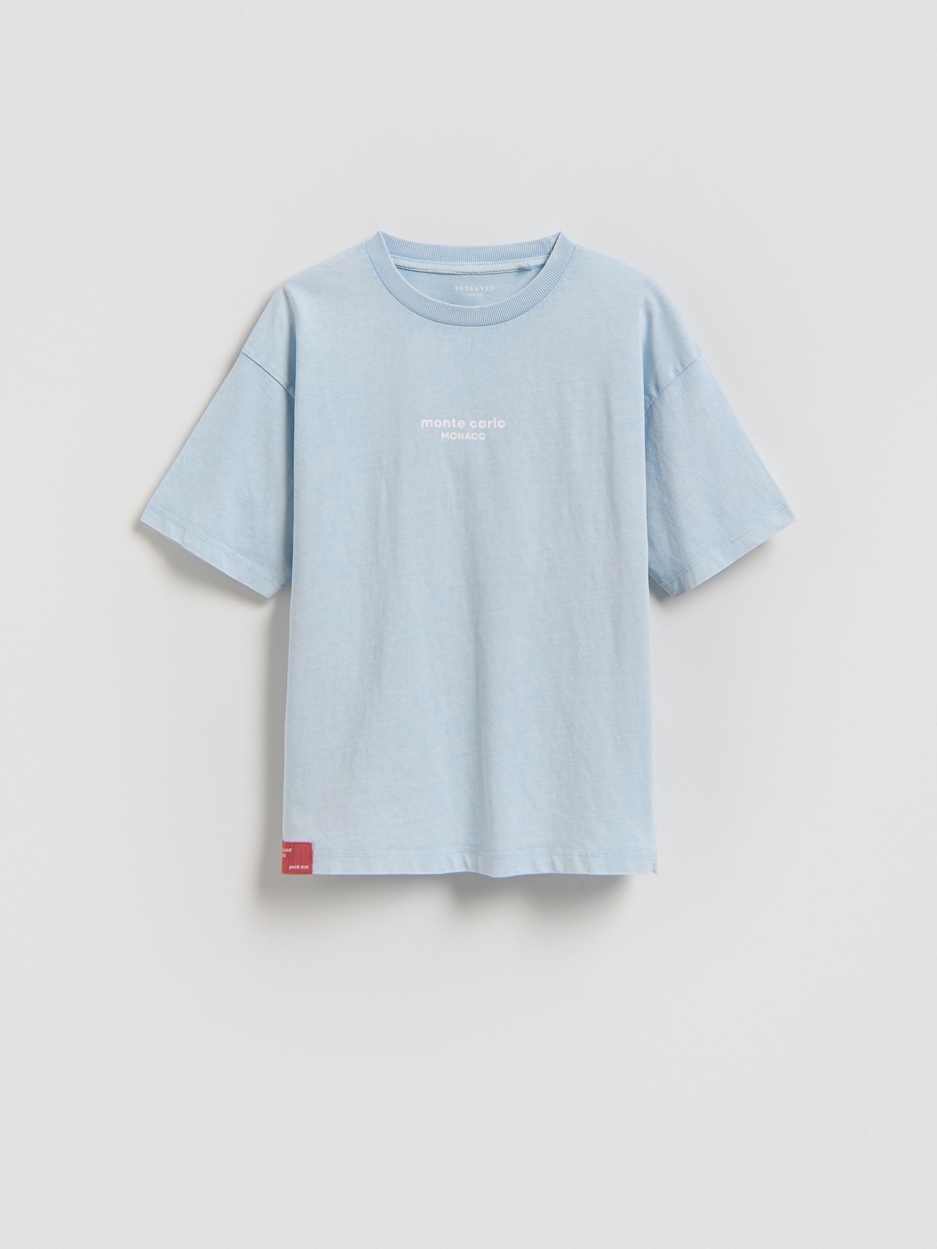 Blue Cotton T-Shirt, Blue, large image number 0