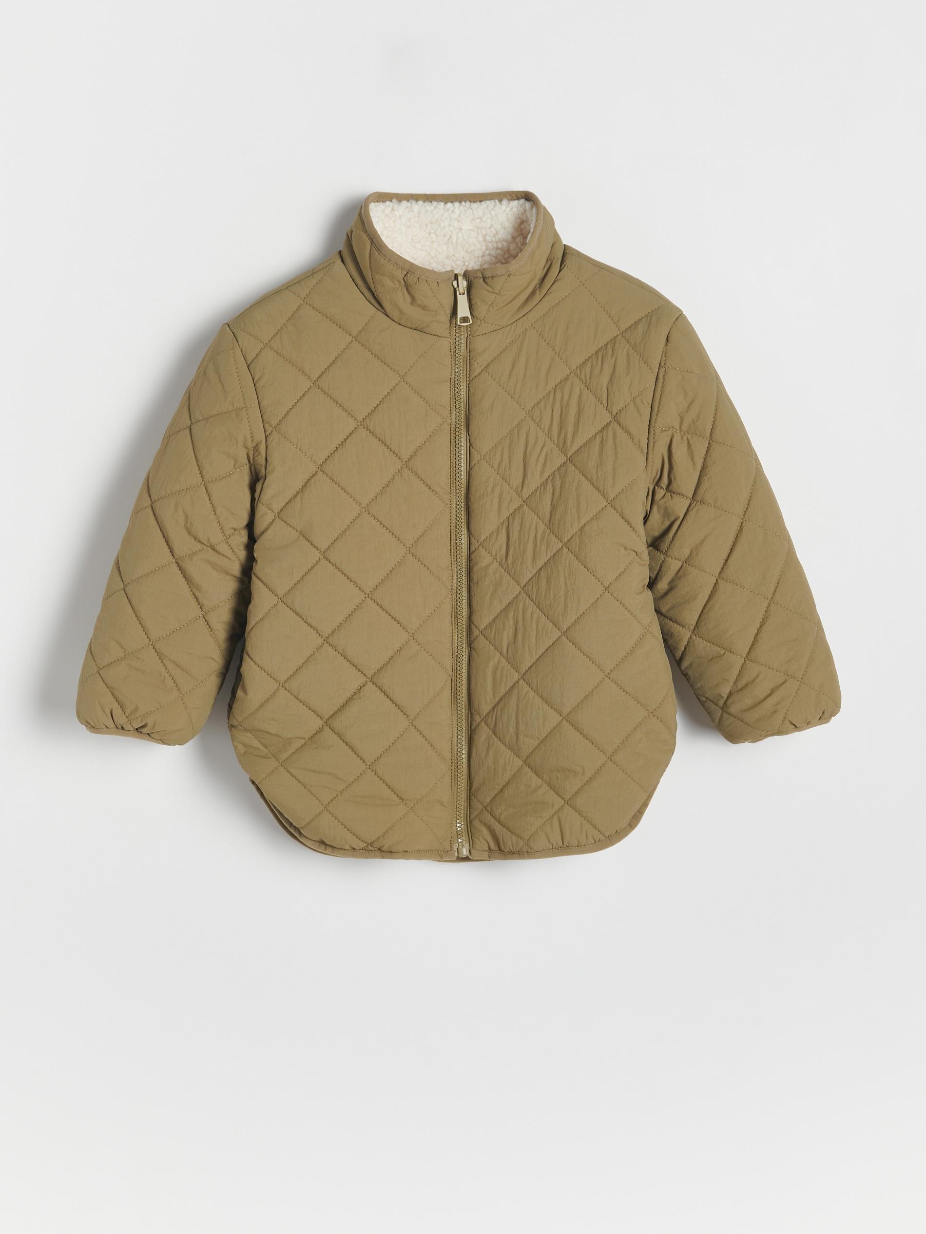 Green Reversible Jacket With Insulation, Kids Girls, , large image number 2