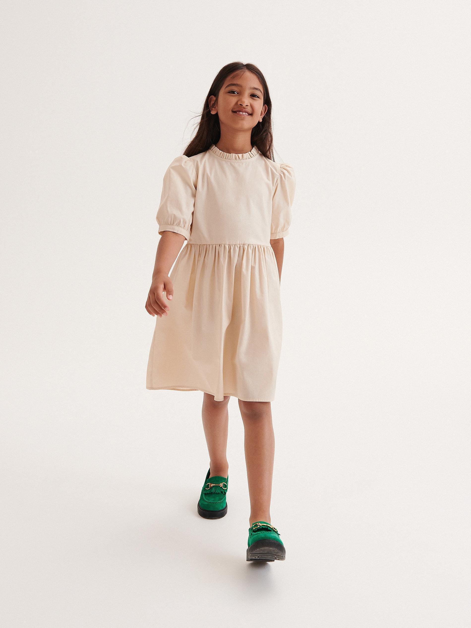 Girls hotsell beige dress