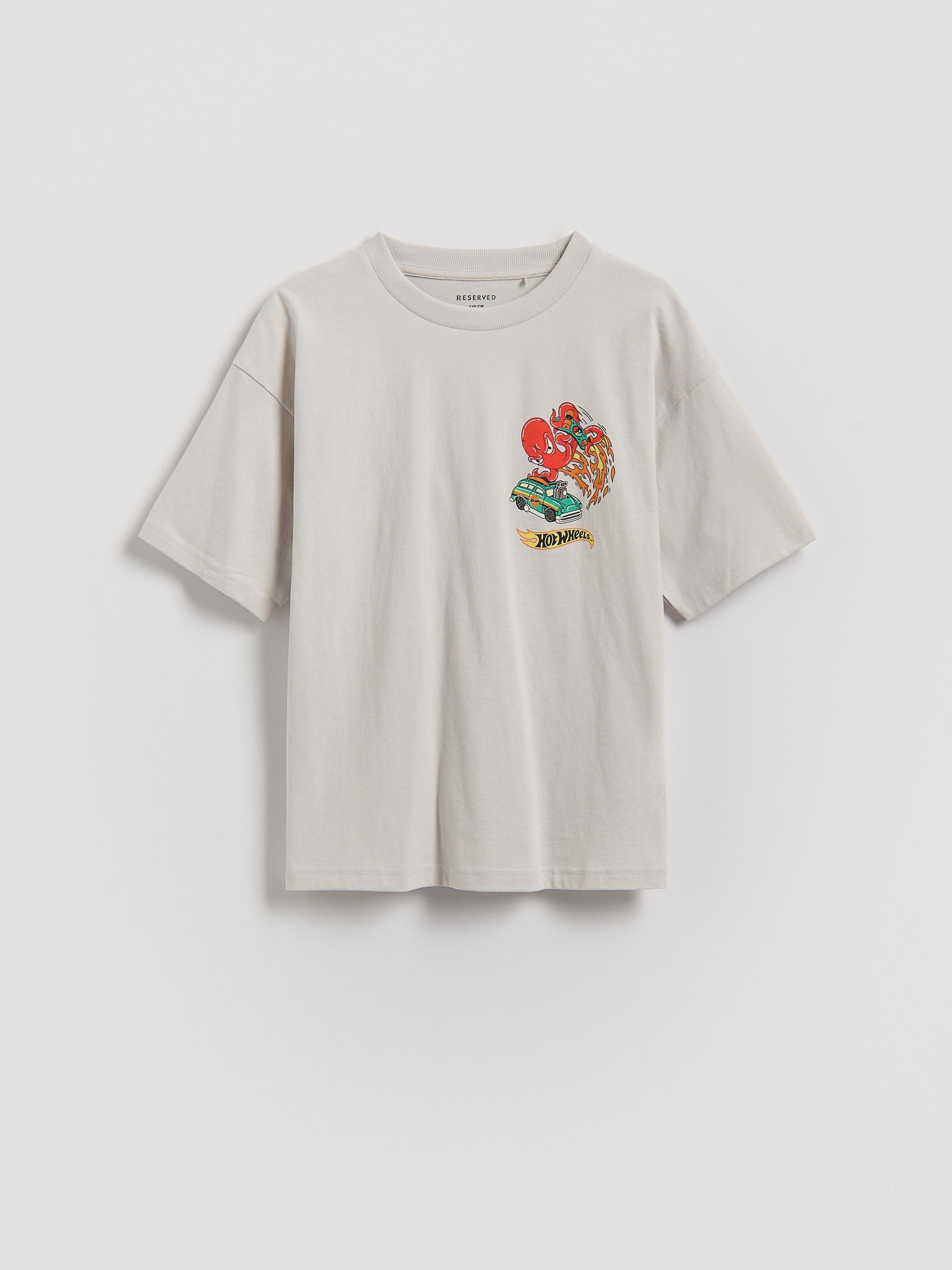 Grey Hot Wheels T-Shirt, Light grey, medium