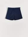 Reserved - Navy Classic Plain Fabric Swim Shorts
