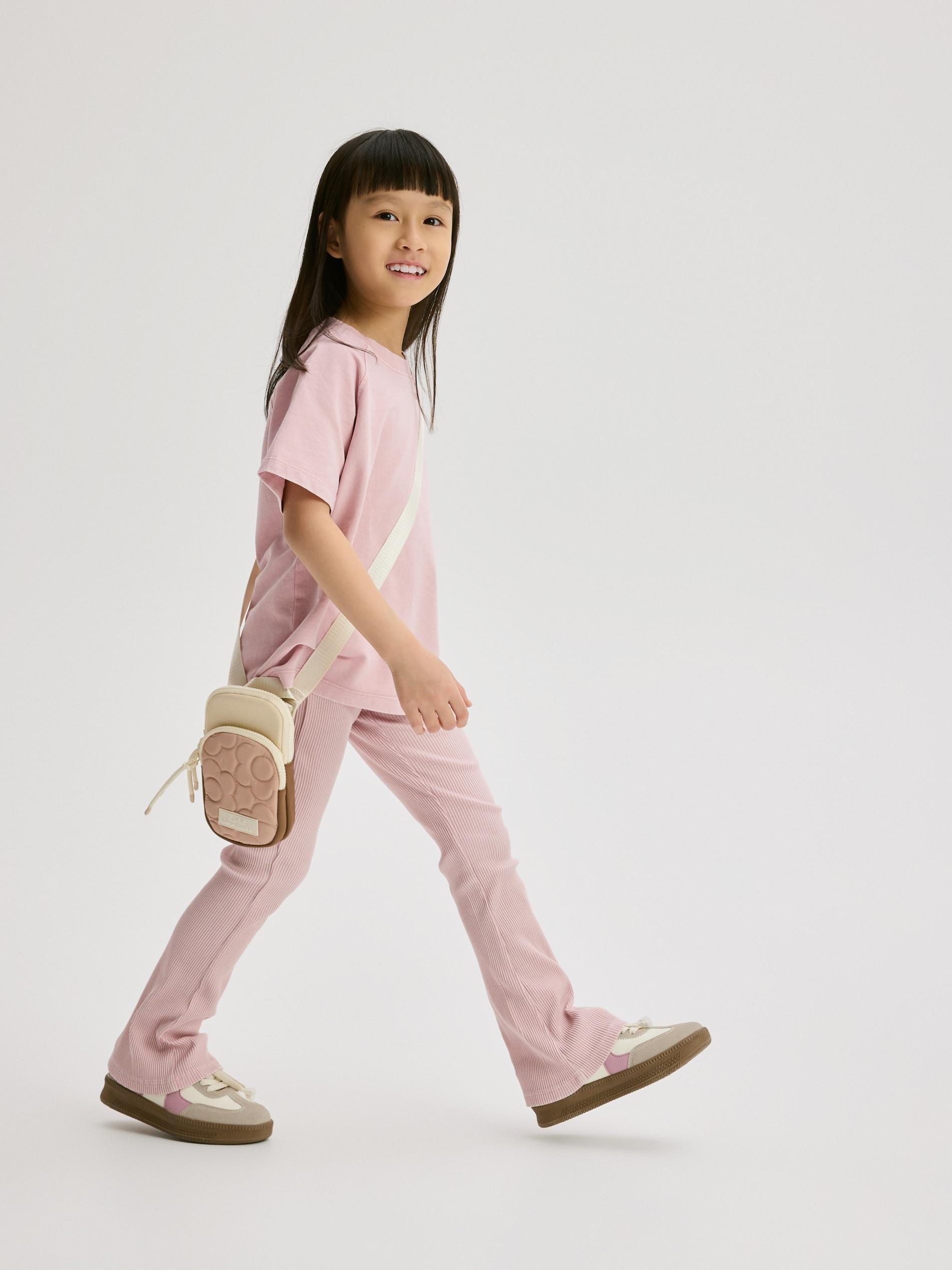 Beige Combined Fabrics Pouch Bag, Beige, large image number 3