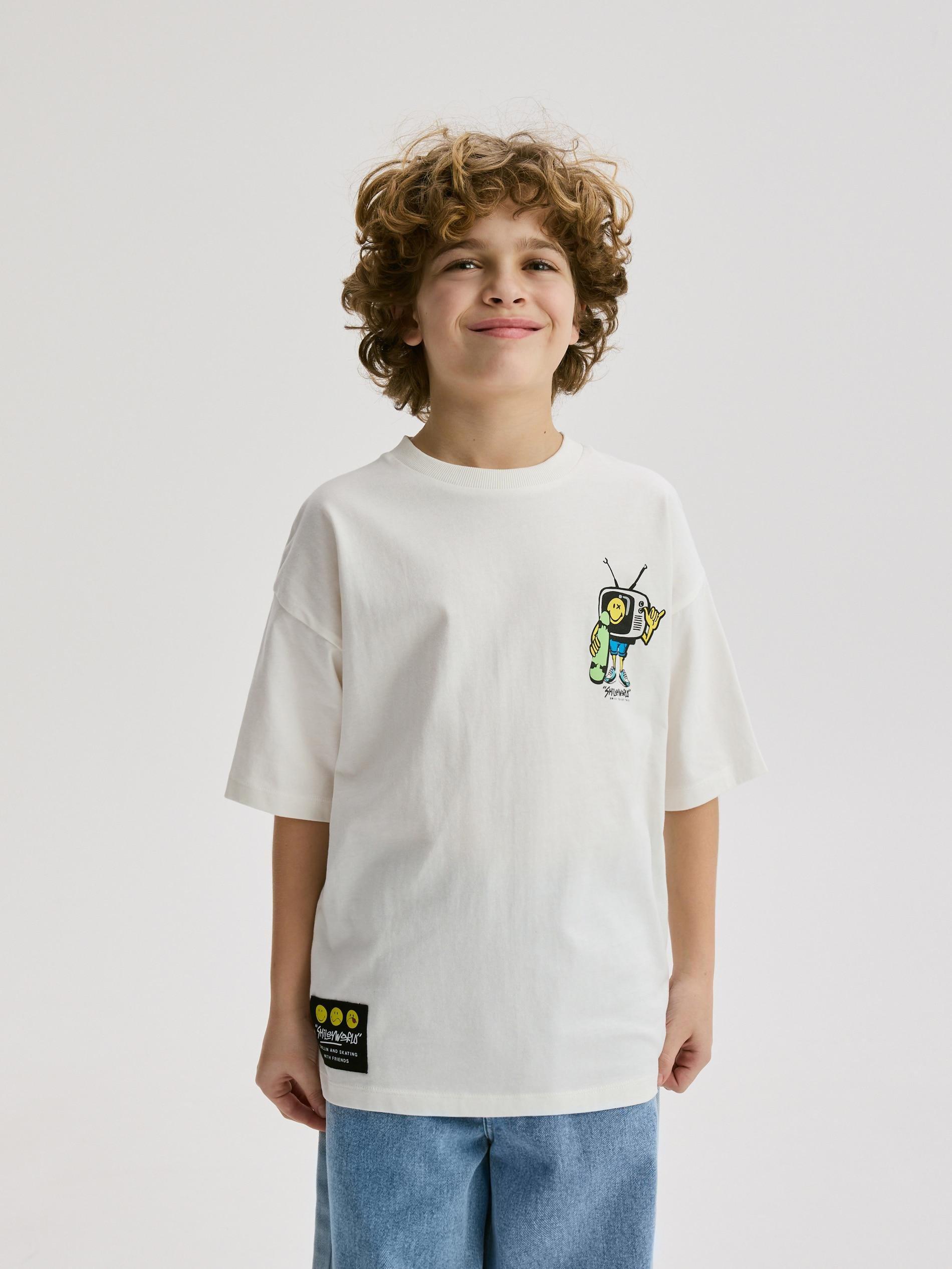 Cream T-Shirt, Ivory, medium