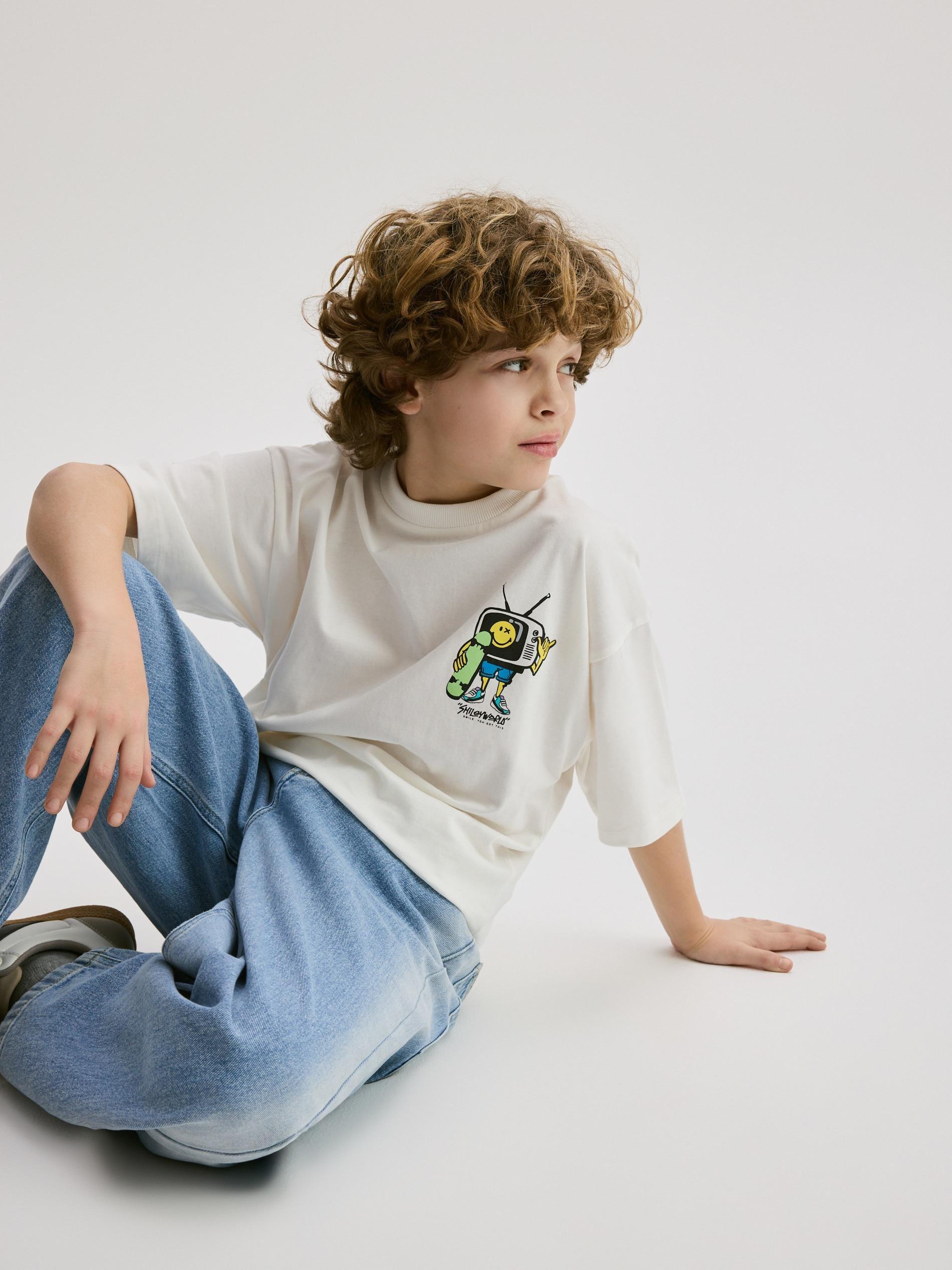 Cream T-Shirt, Ivory, large image number 5