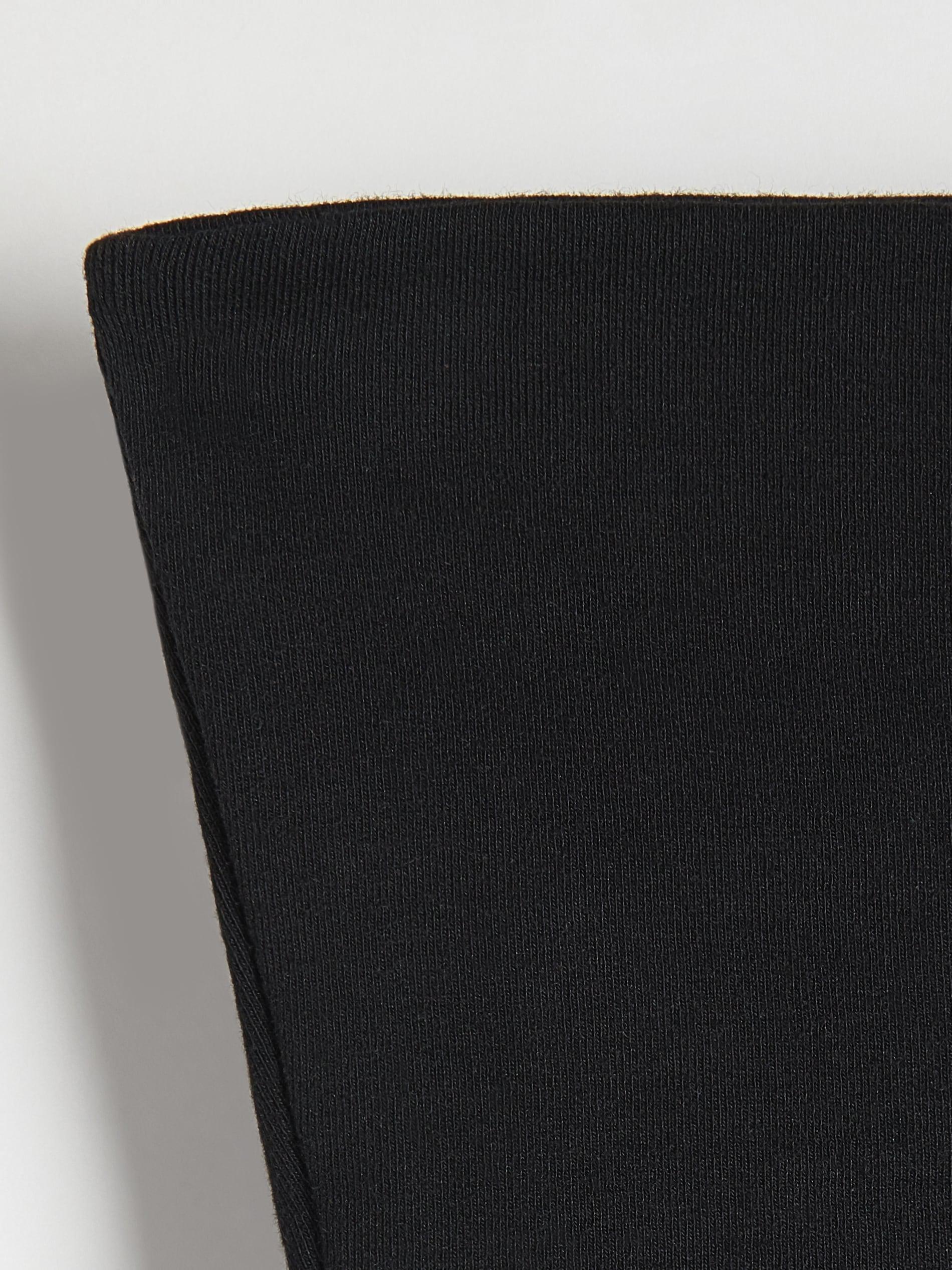 Black Plain Crop Top, , large image number 5