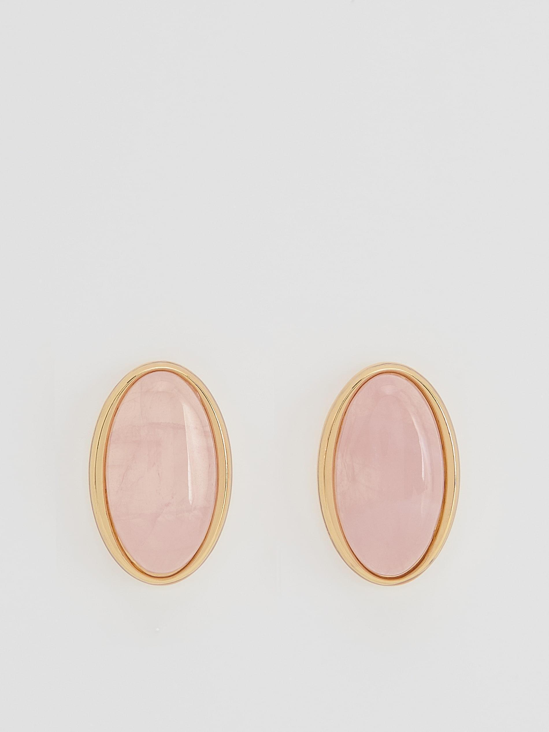 Pink Earrings With Decorative Stones, Pink, large image number 1