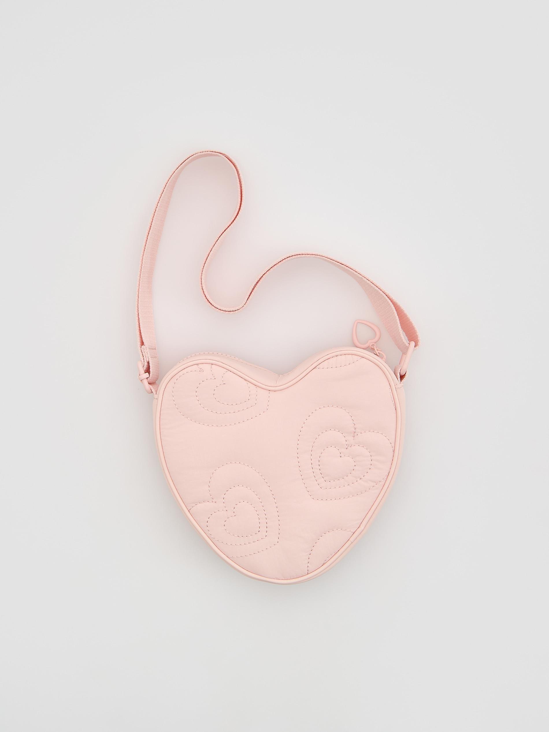 Heart-Shaped Crossbody Bag, Pink, large image number 0