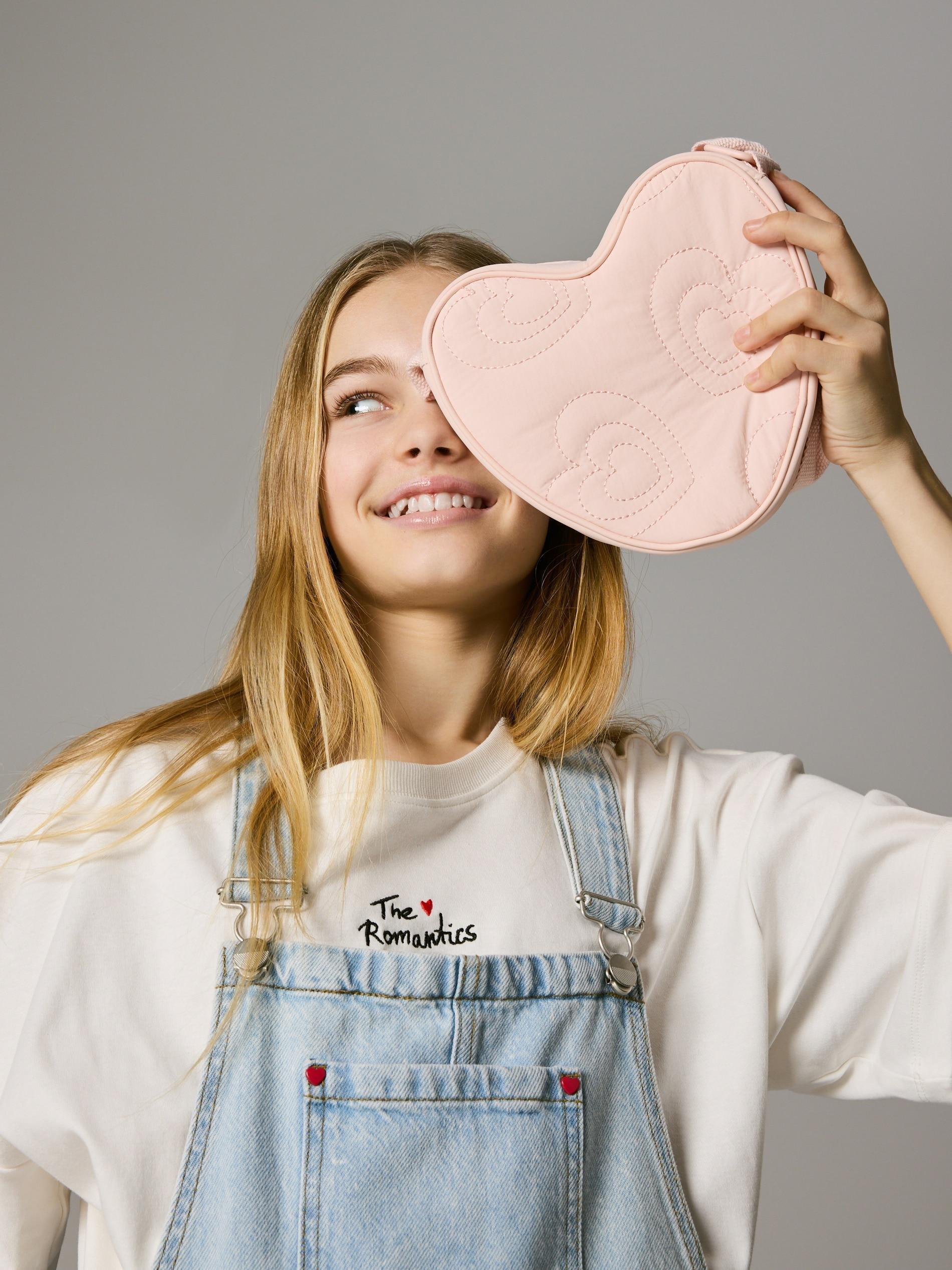 Heart-Shaped Crossbody Bag, Pink, large image number 3