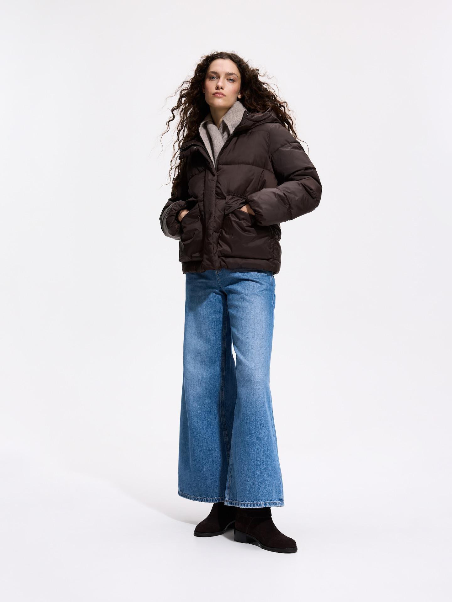 Brown Scarf With Wool And Cashmere, Grey, large image number 4