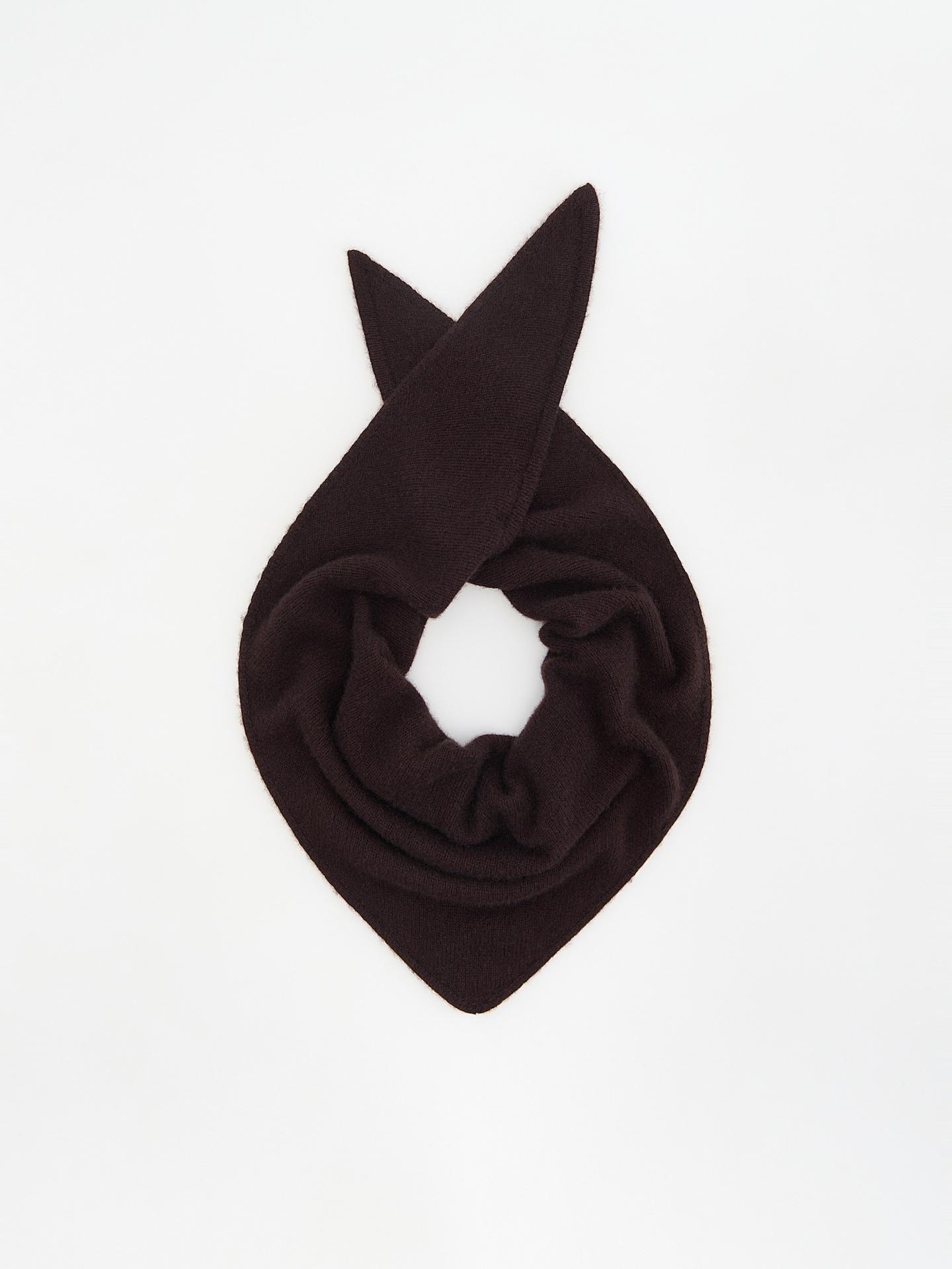 Brown Scarf With Wool And Cashmere, Brown, large image number 0