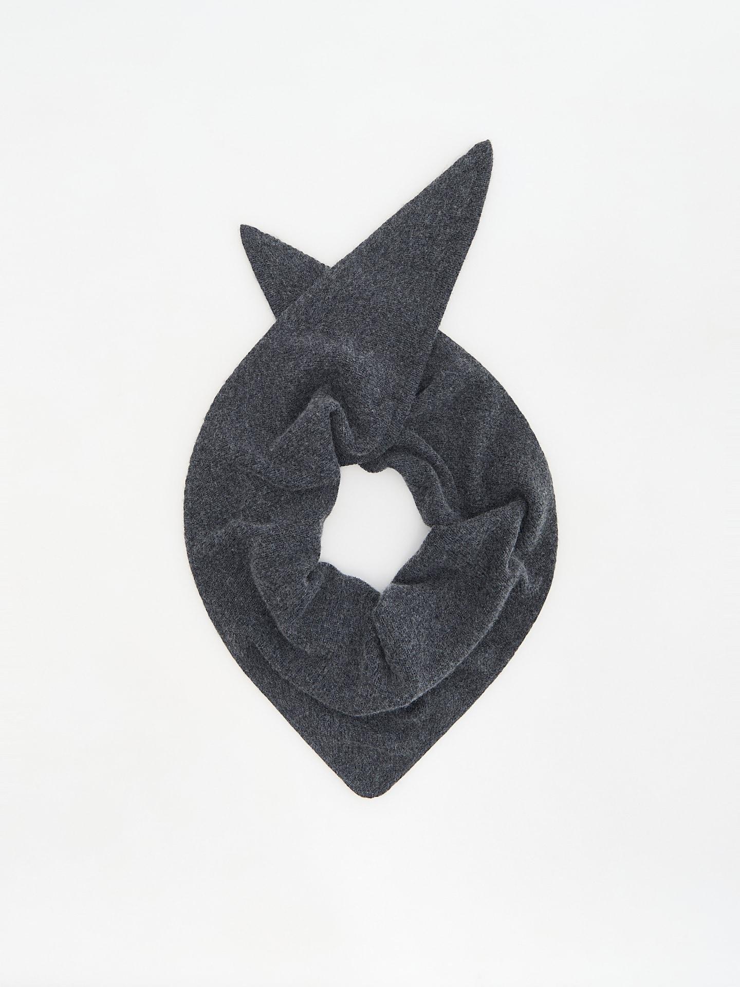 Grey Scarf With Wool And Cashmere, Grey, medium
