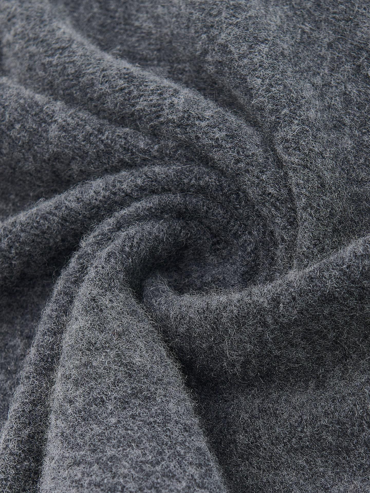 Grey Scarf With Wool And Cashmere, Grey, large image number 1