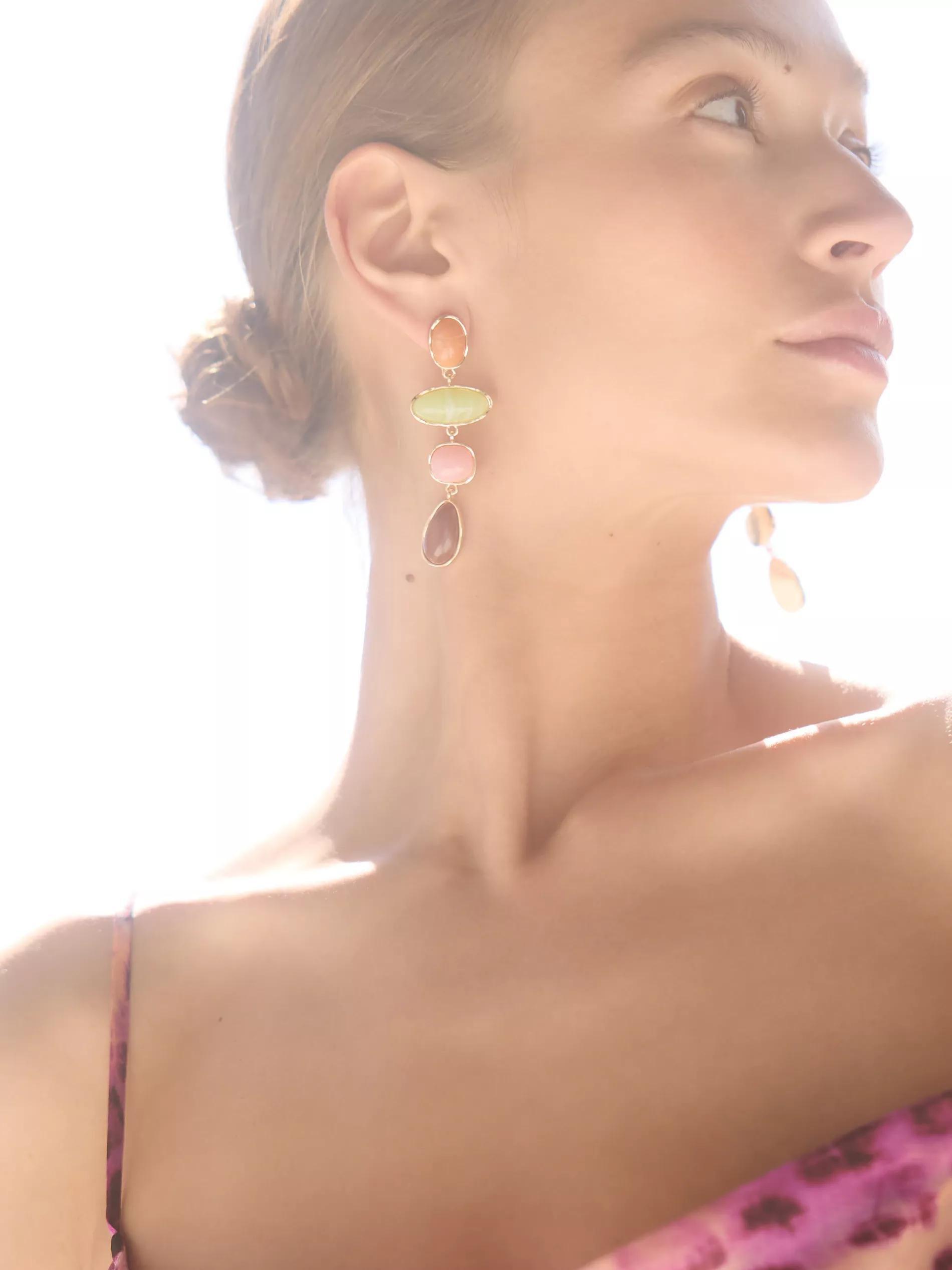 Multicolour Dangle Earrings, Multicolor, large image number 3