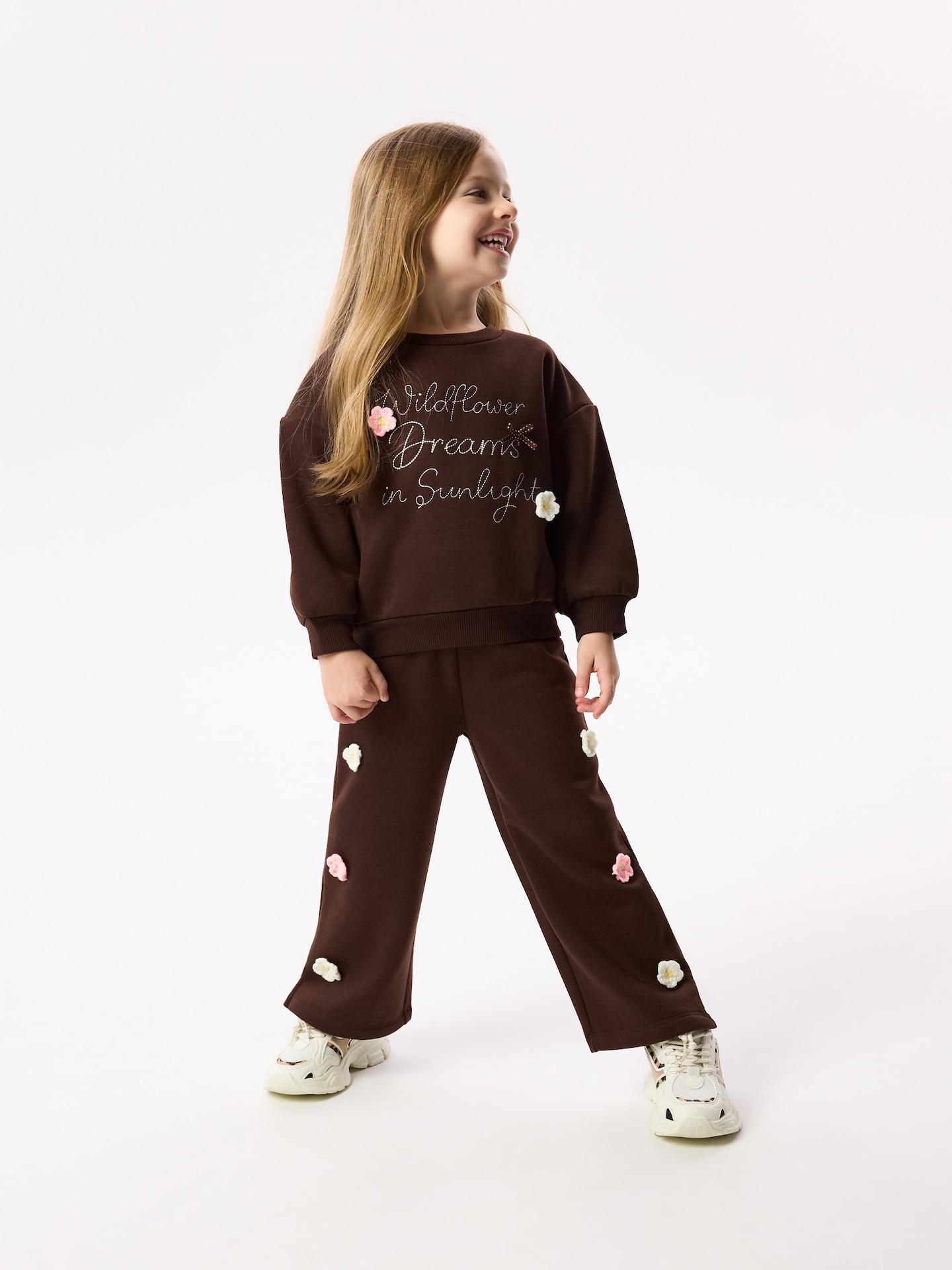 Brown Warm-Lined Set, Brown, medium