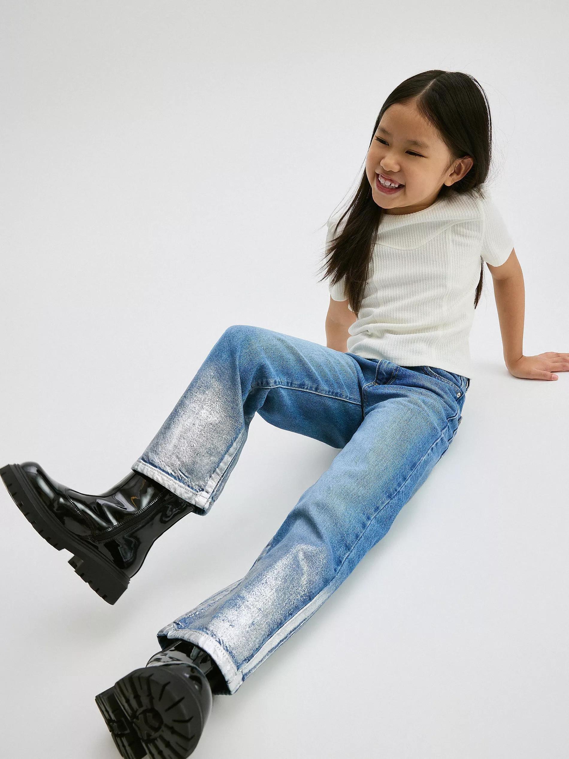 Blue Jeans Trousers, Kids Girl, , large image number 1