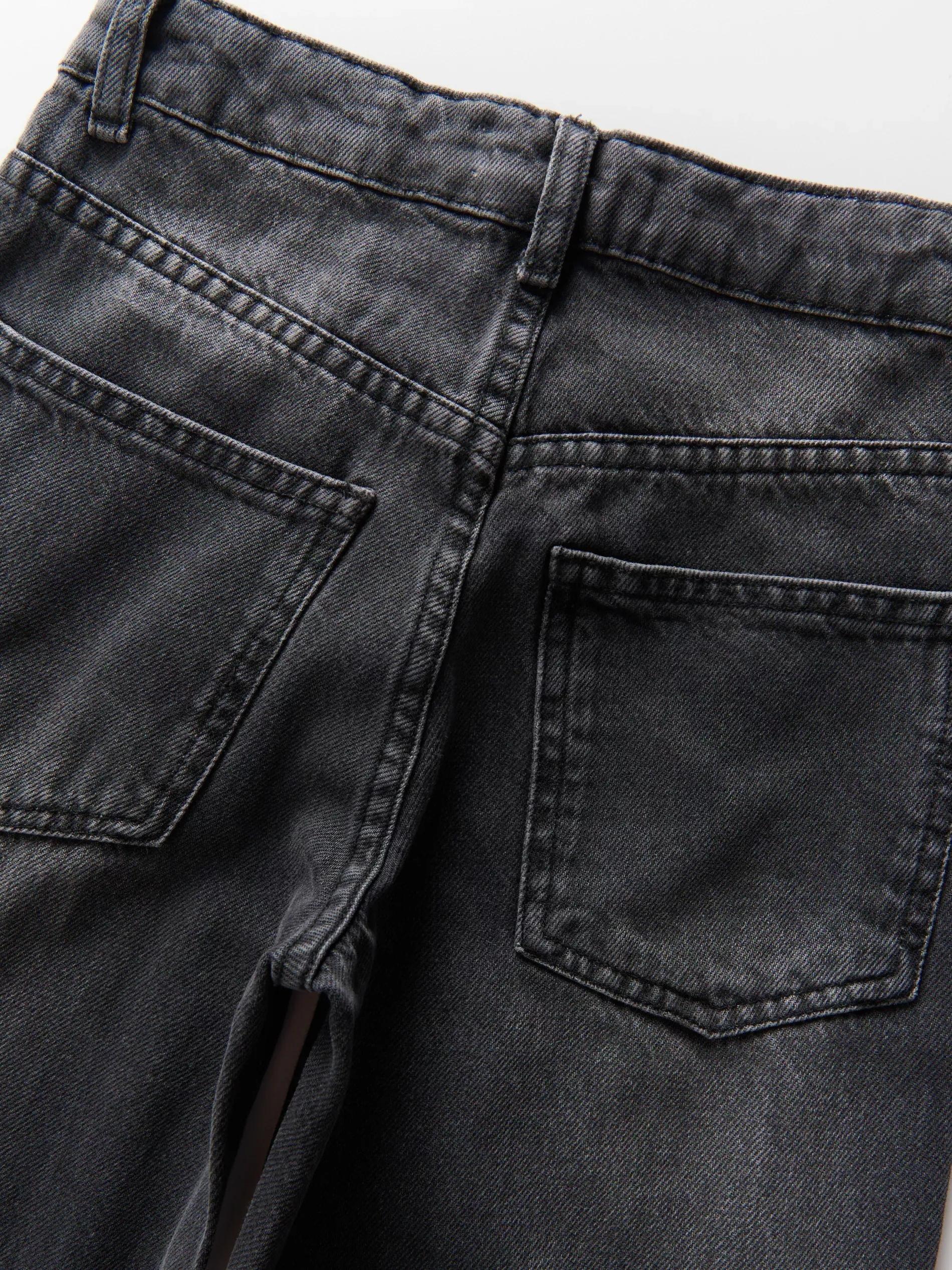 Grey Jeans Trousers,Kids Girl, , large image number 5