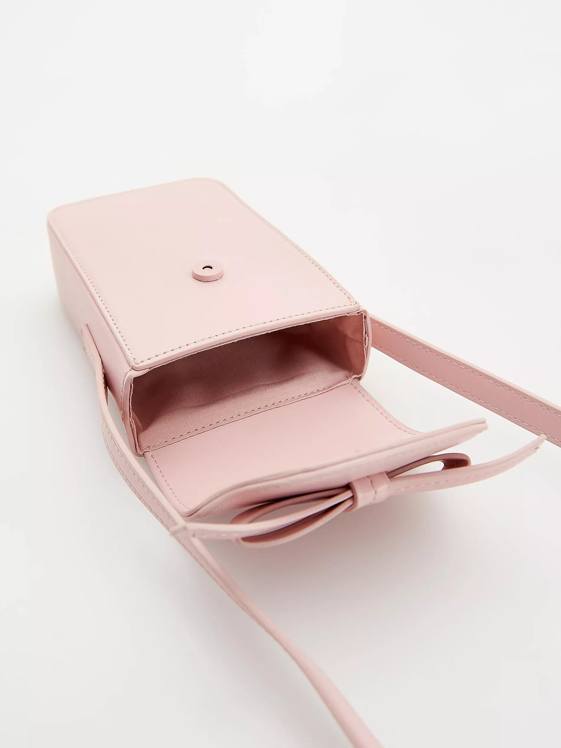 Pink Mini Bag Made Of Faux Leather, Pink, large image number 3
