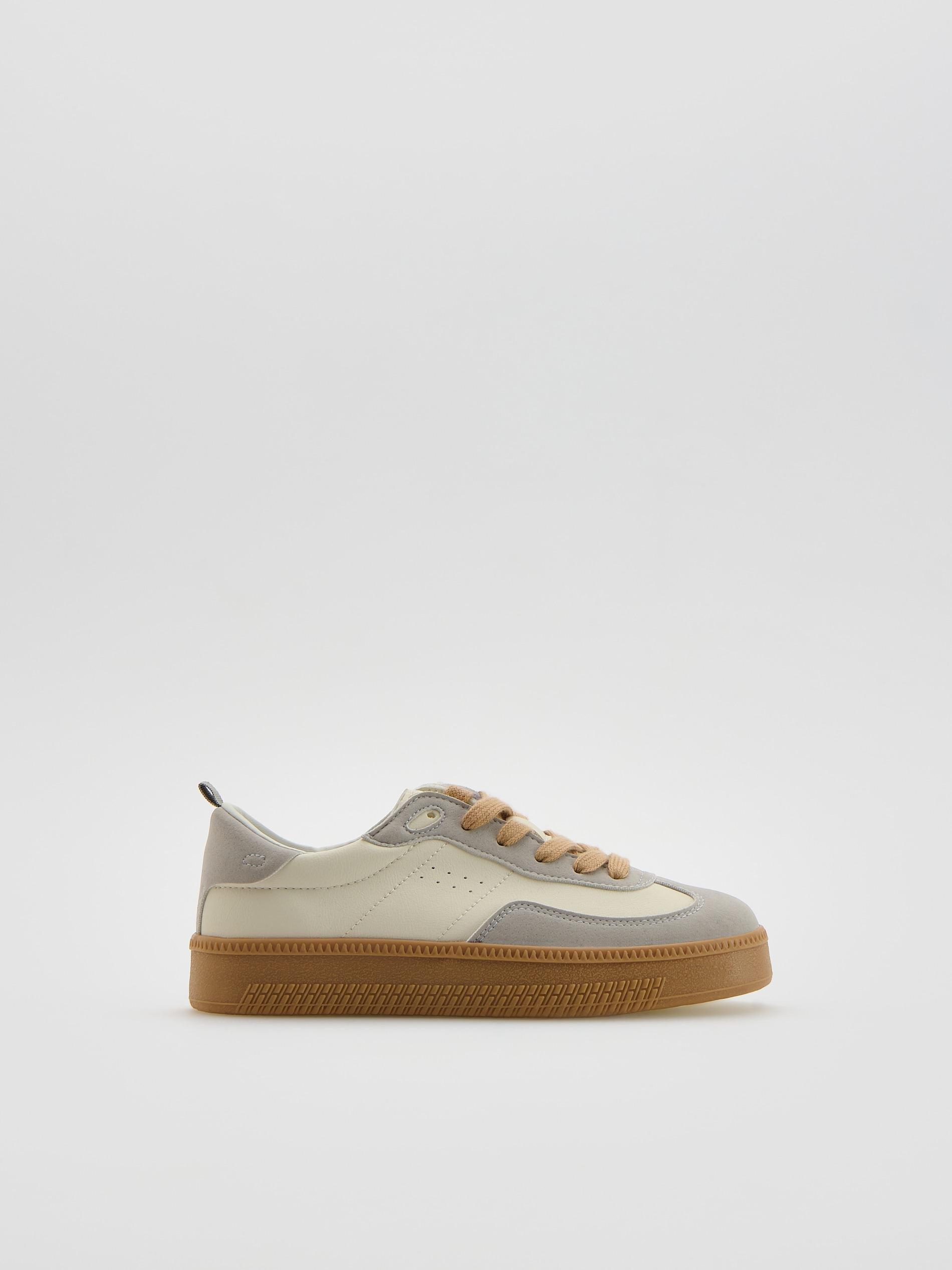 Beige Classic Trainers, Beige, large image number 0