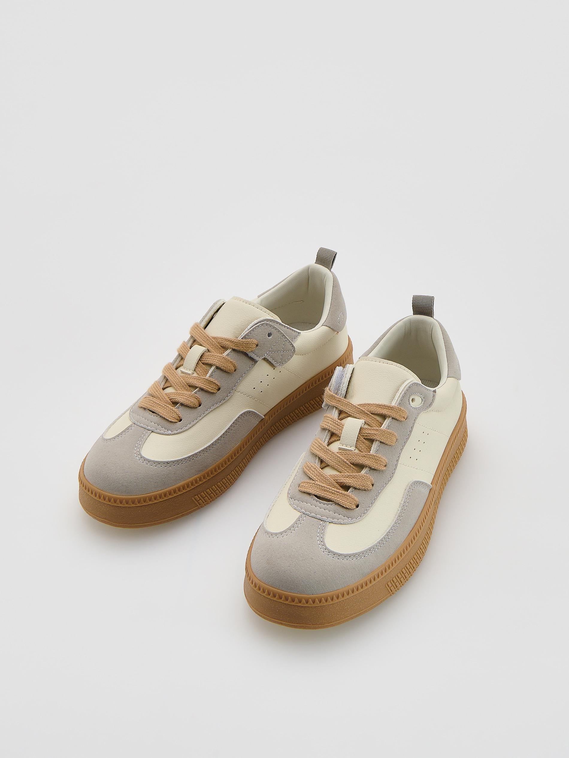 Beige Classic Trainers, Beige, large image number 1