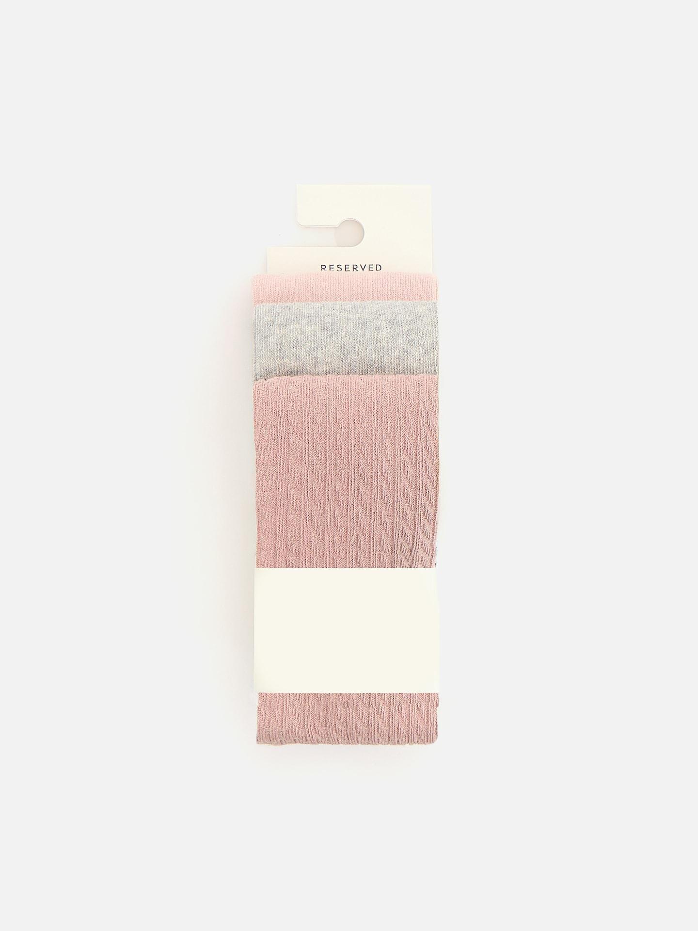 Multicolour Cotton Rich Tights 3-Pack, Multicolor, medium