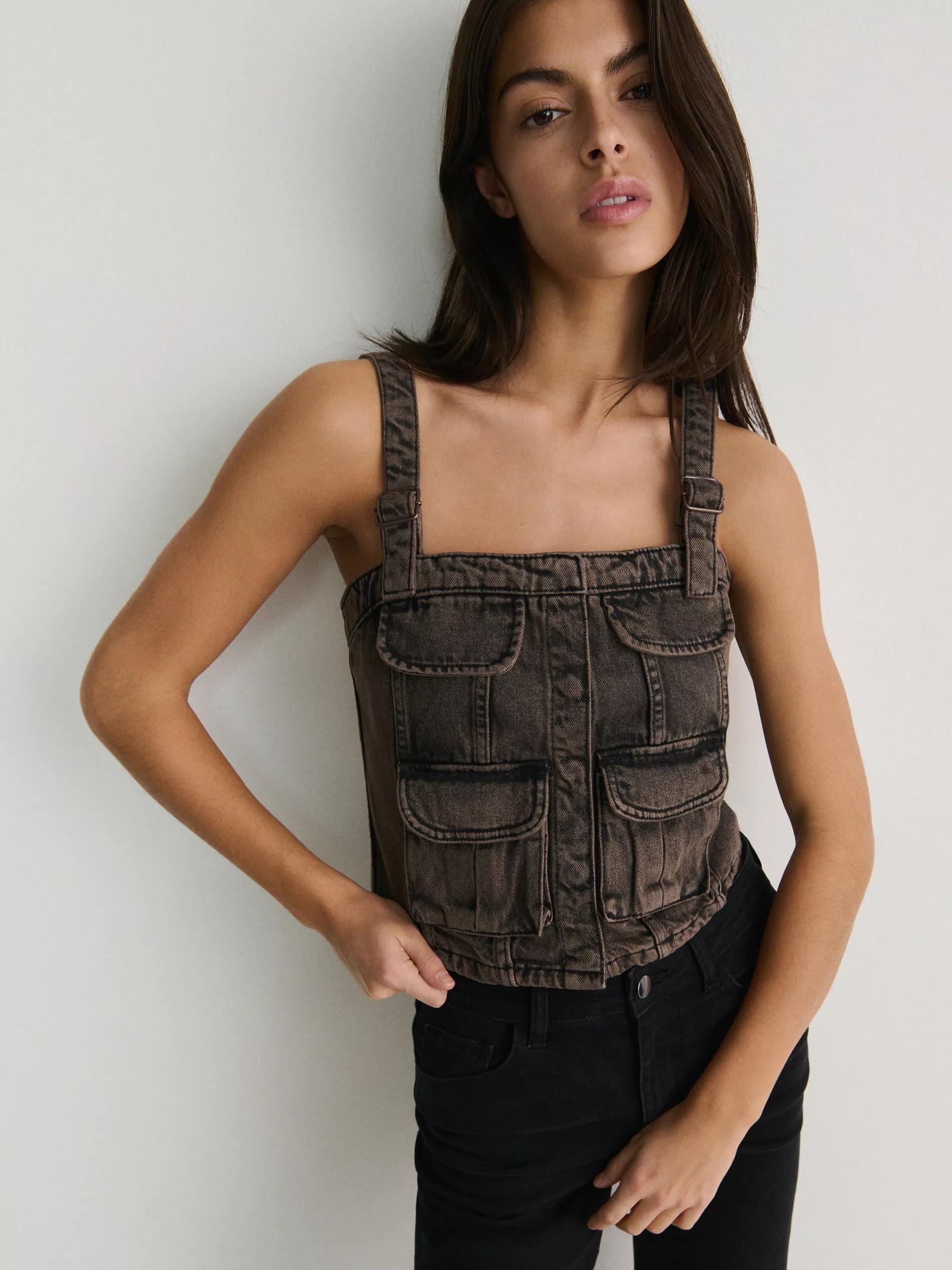 Denim Top, , large image number 0