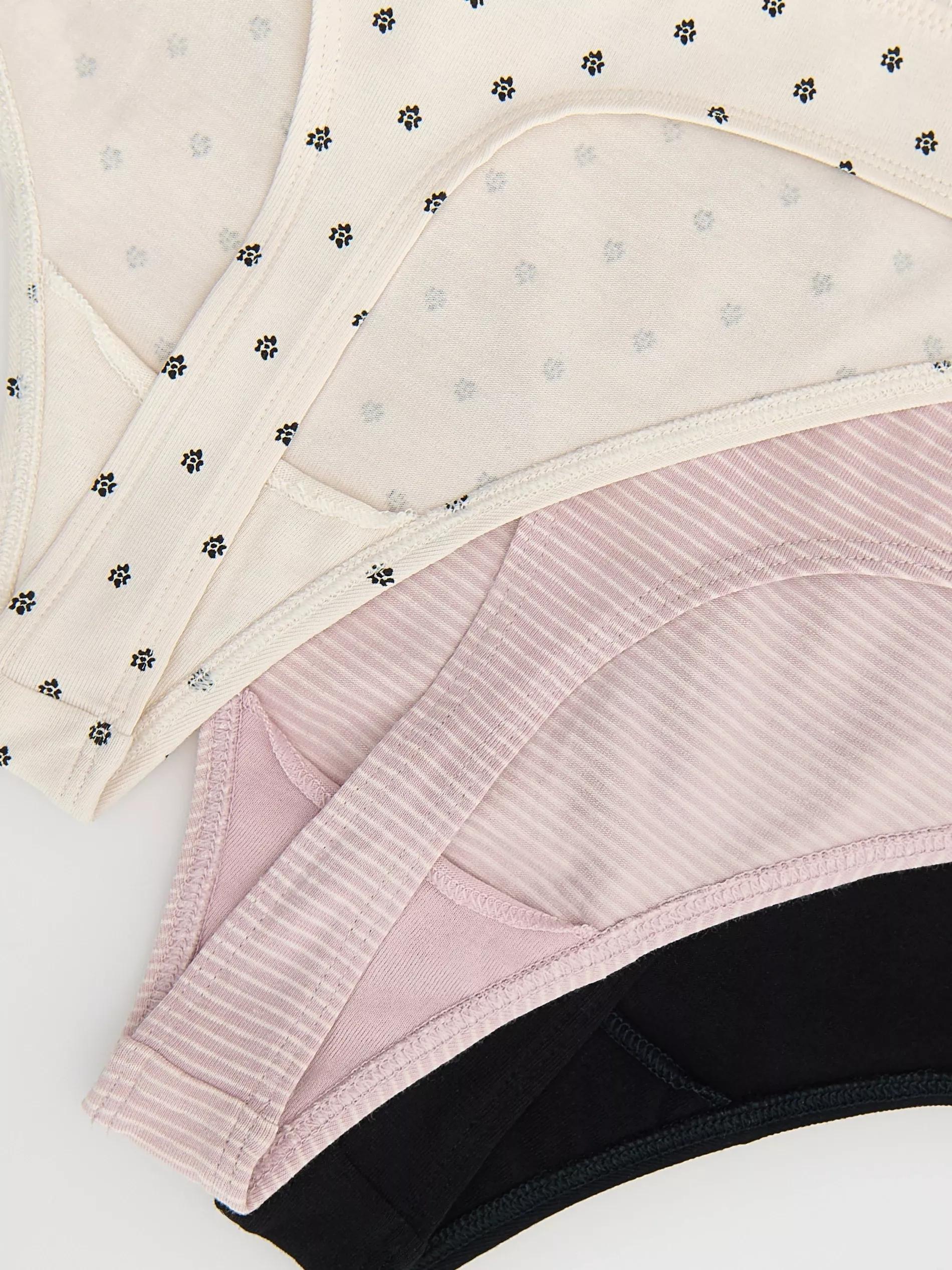 Cream Thongs 3 Pack, Ivory, medium