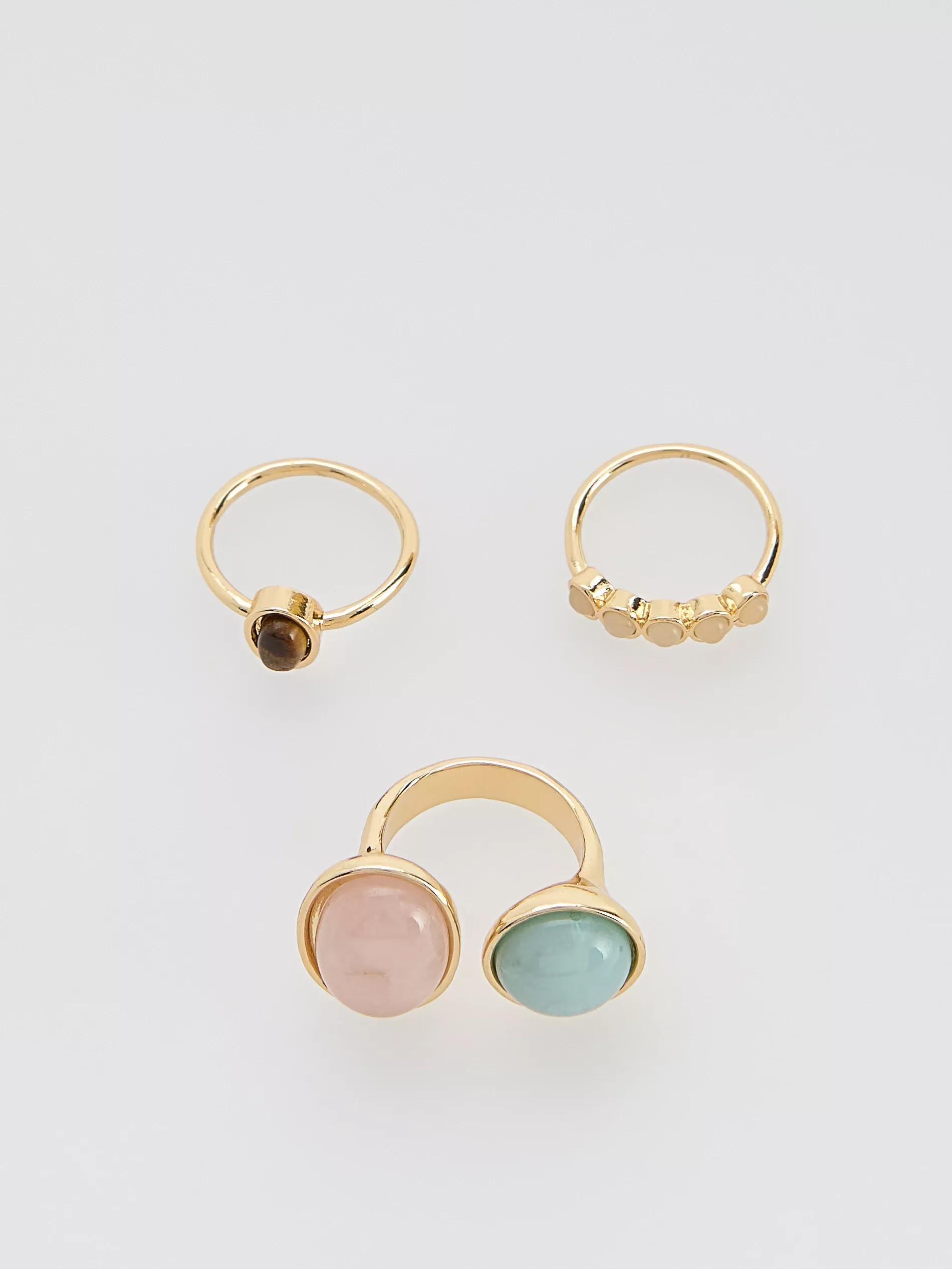 Multicolour Rings Set, Multicolor, large image number 2