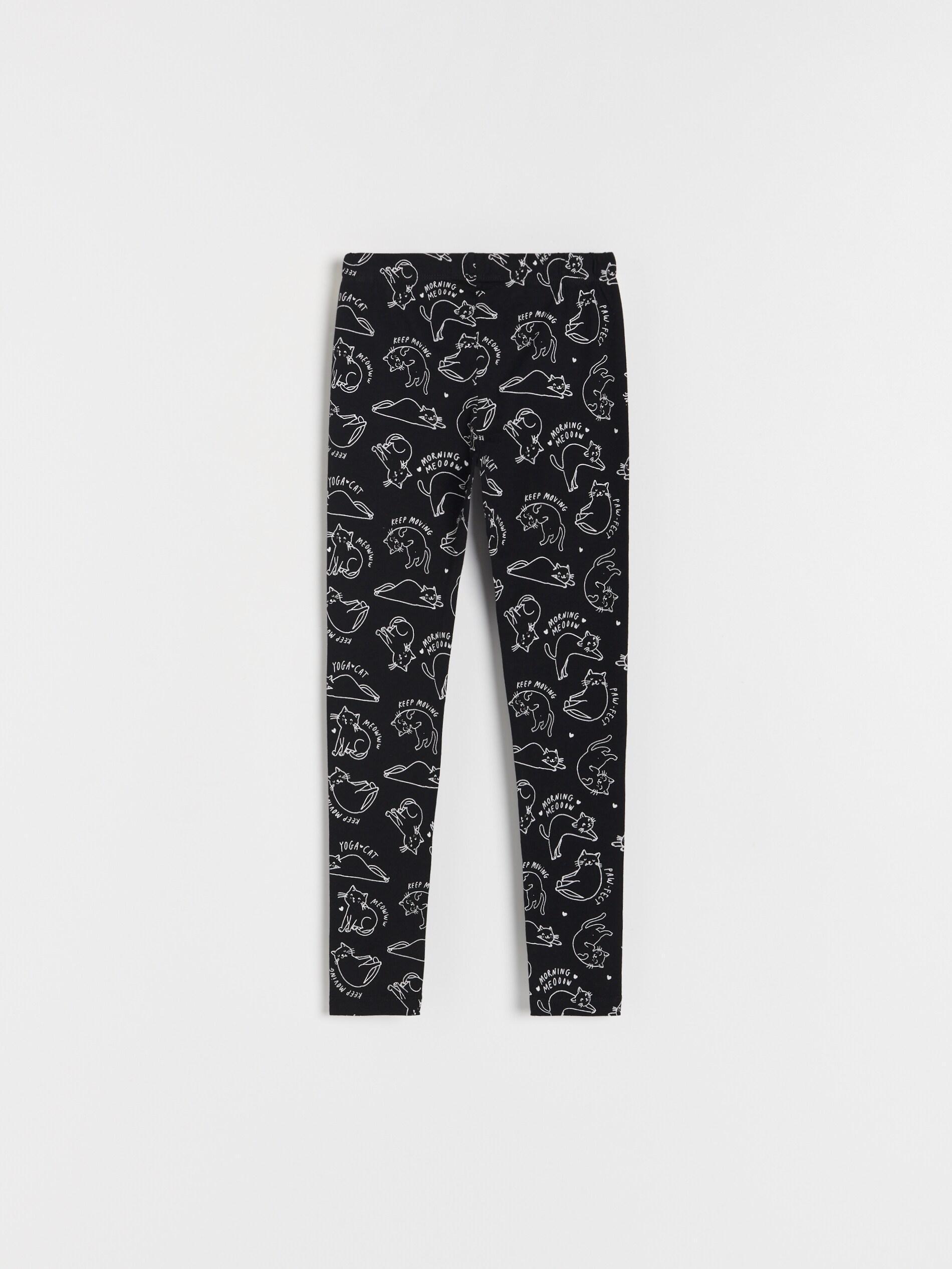 Black Kitten Leggings, Kids Girl, , large image number 2