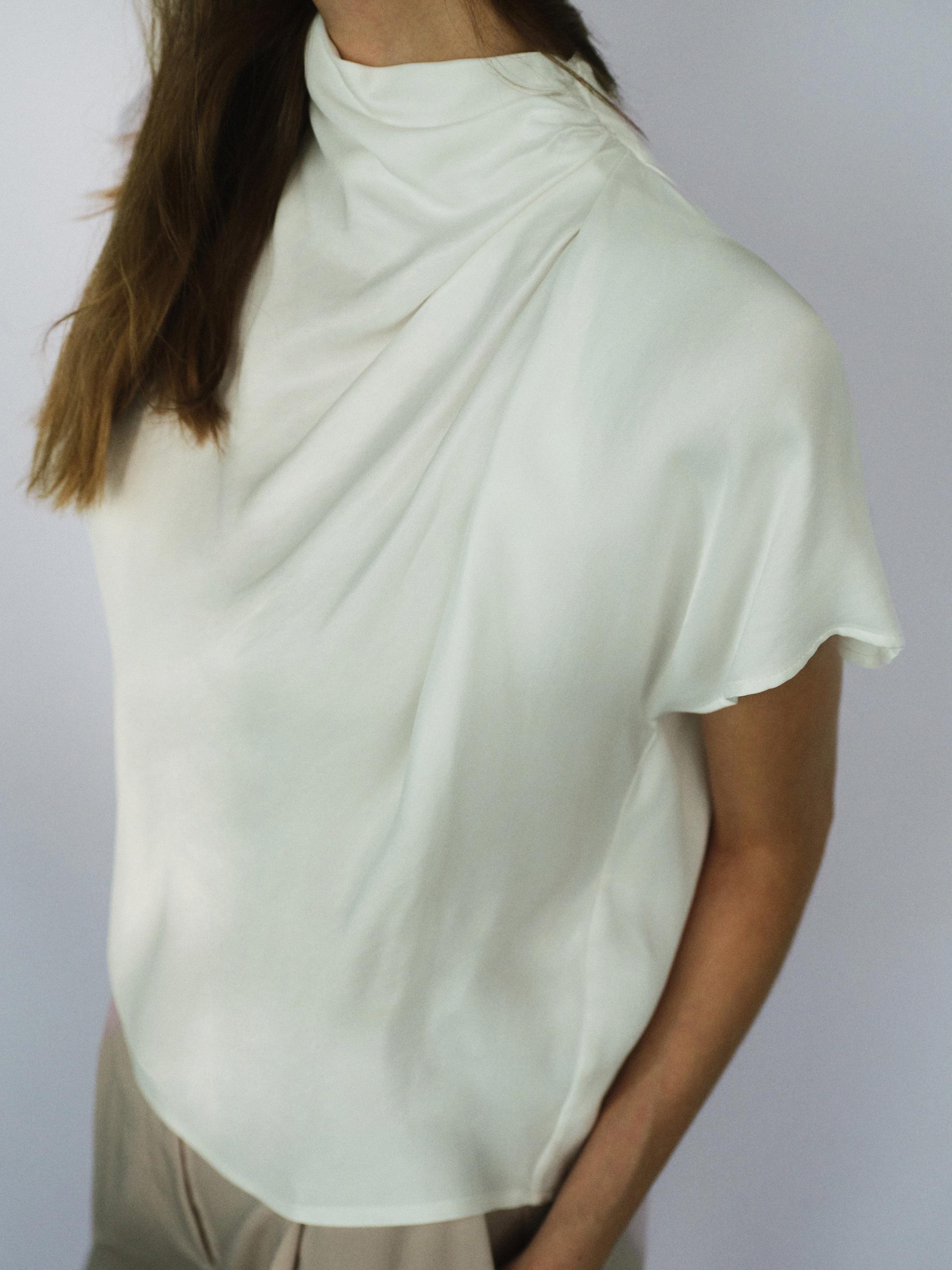Cream Blouse, , large image number 3