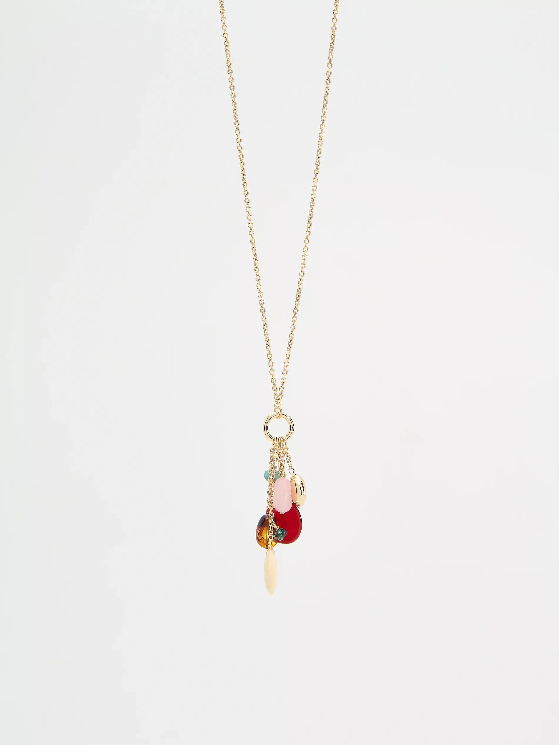 Multicolour Beaded Necklace, Multicolor, large image number 1